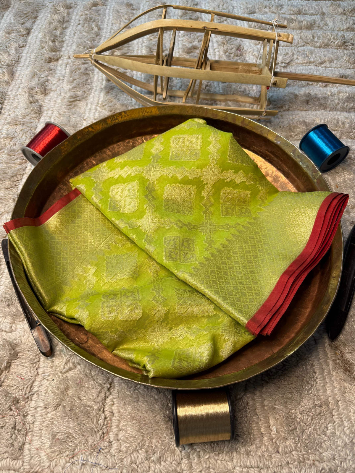 Eccentric zari weave Softsilk Banarasi Saree
