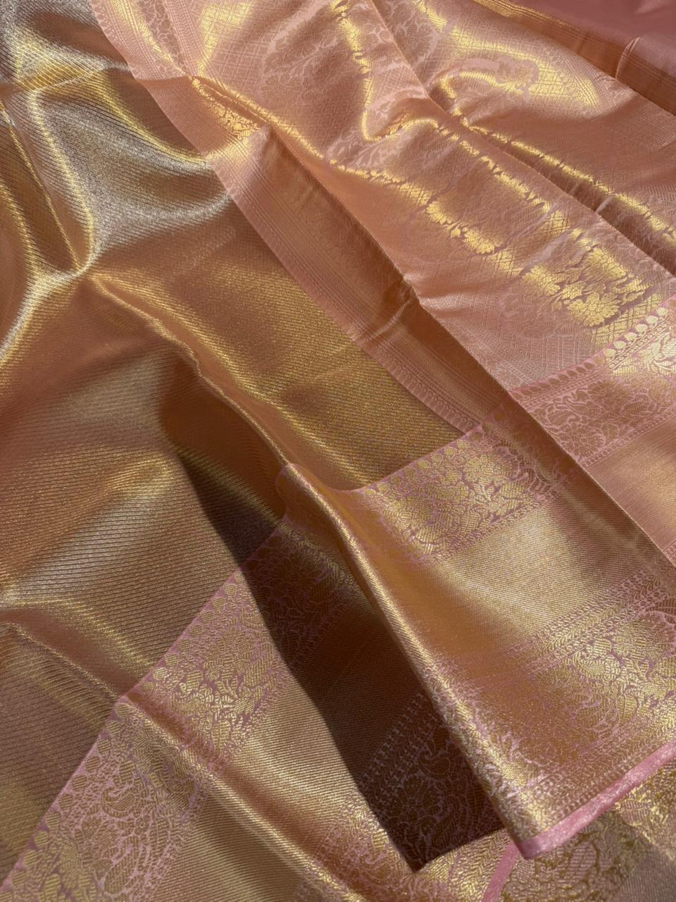 Traditional weave Softsilk Banarasi saree