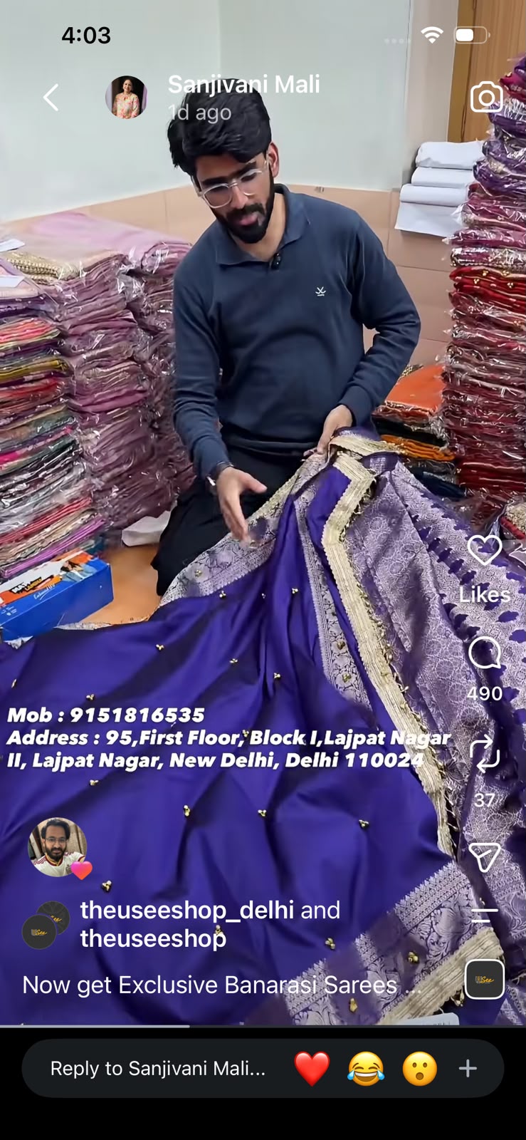 Neavy Blue Viral Ghungroo Work Tissue Saree