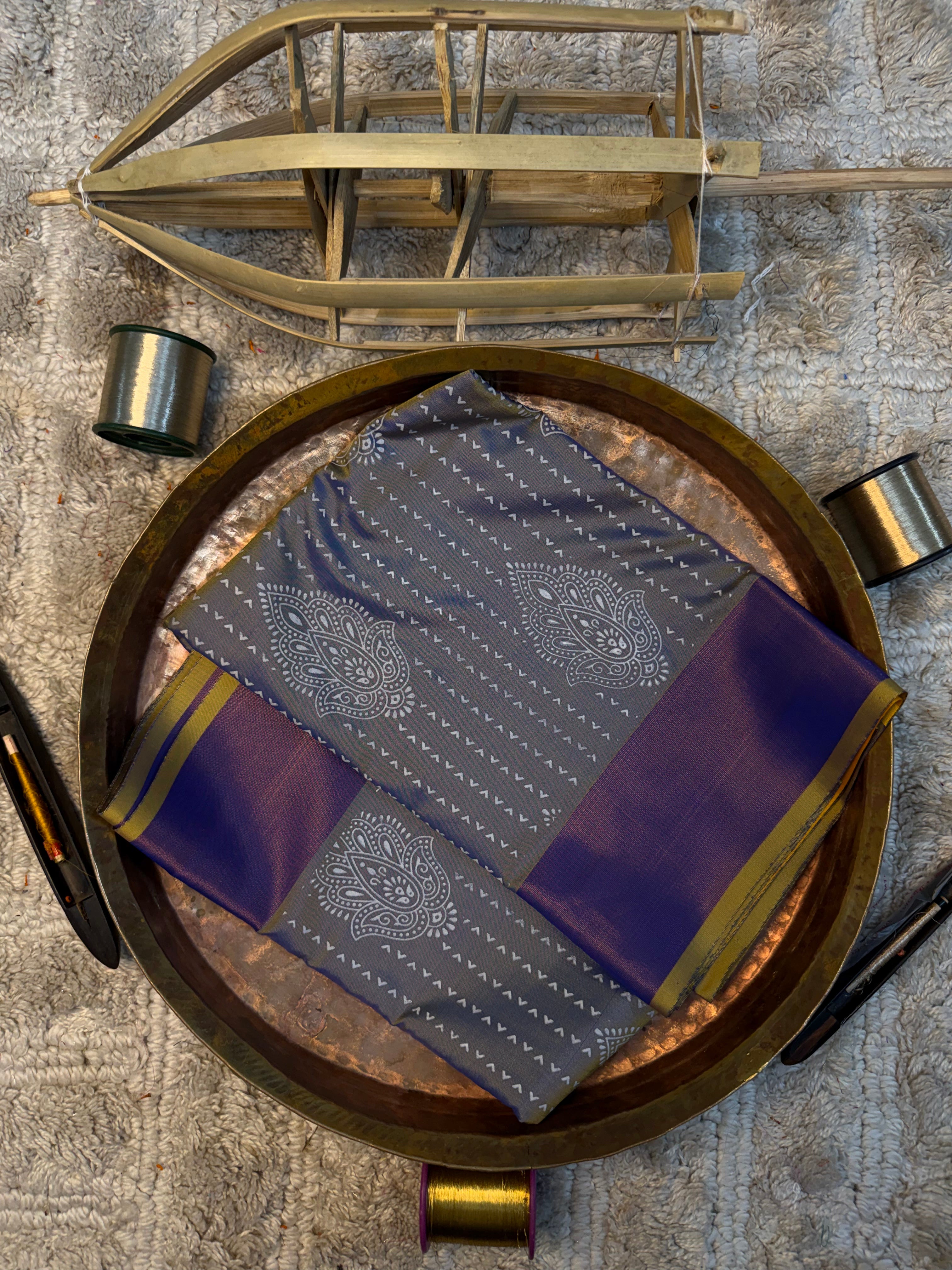 Eccentric zari weave Softsilk Banarasi saree