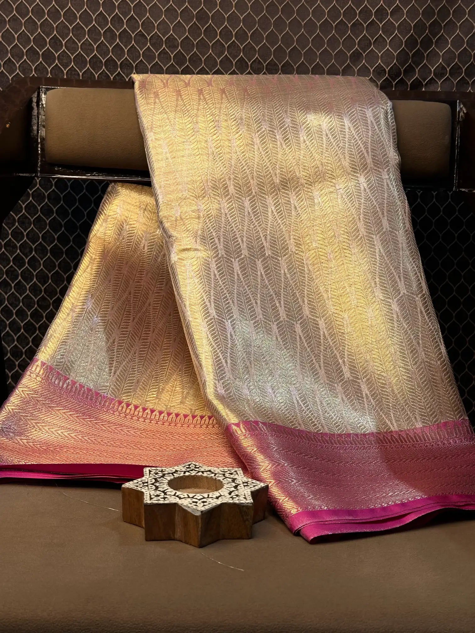 Contemporary weave Softsilk heritage Banarasi saree