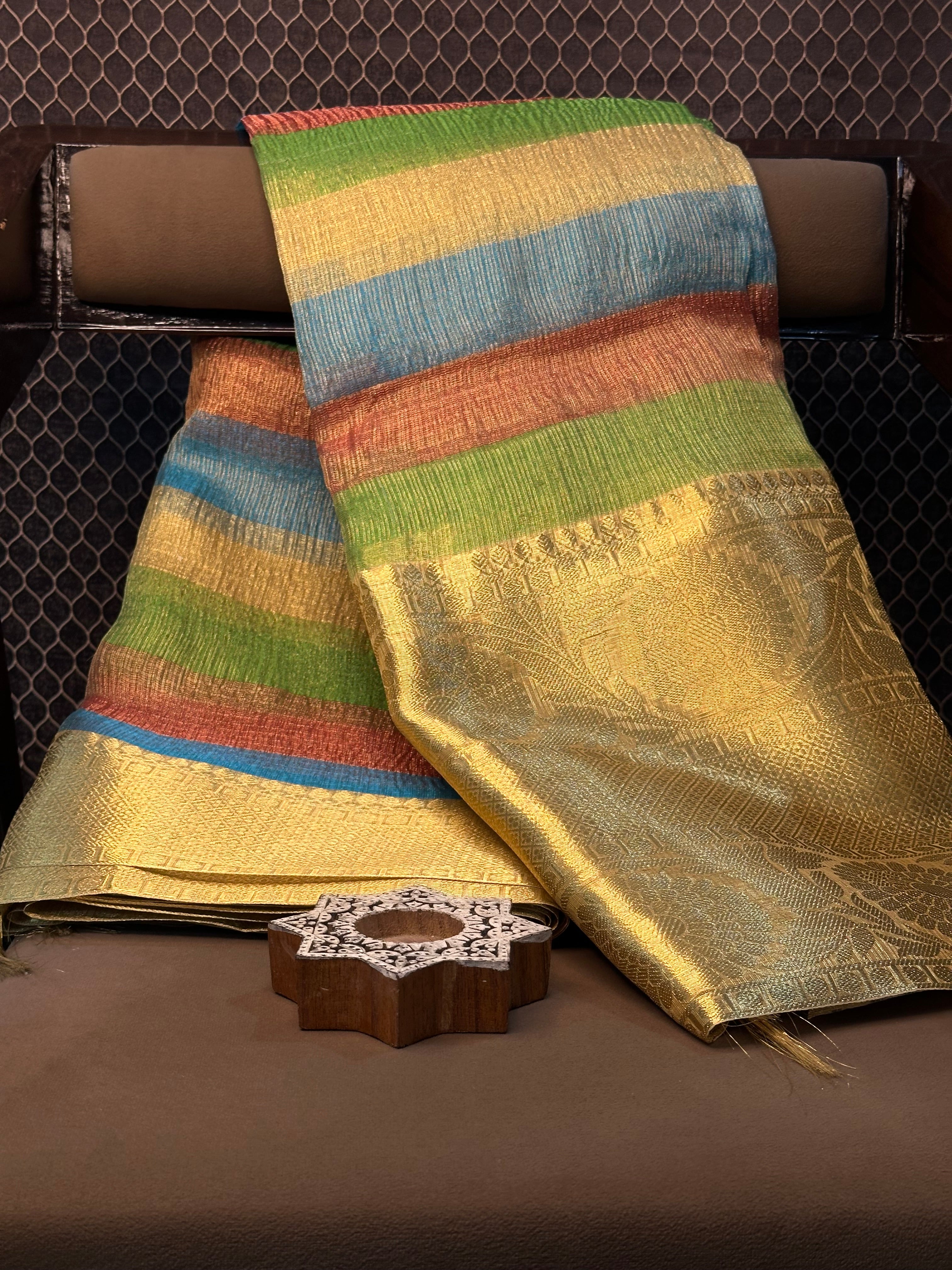 Traditional weave Softsilk Banarasi saree
