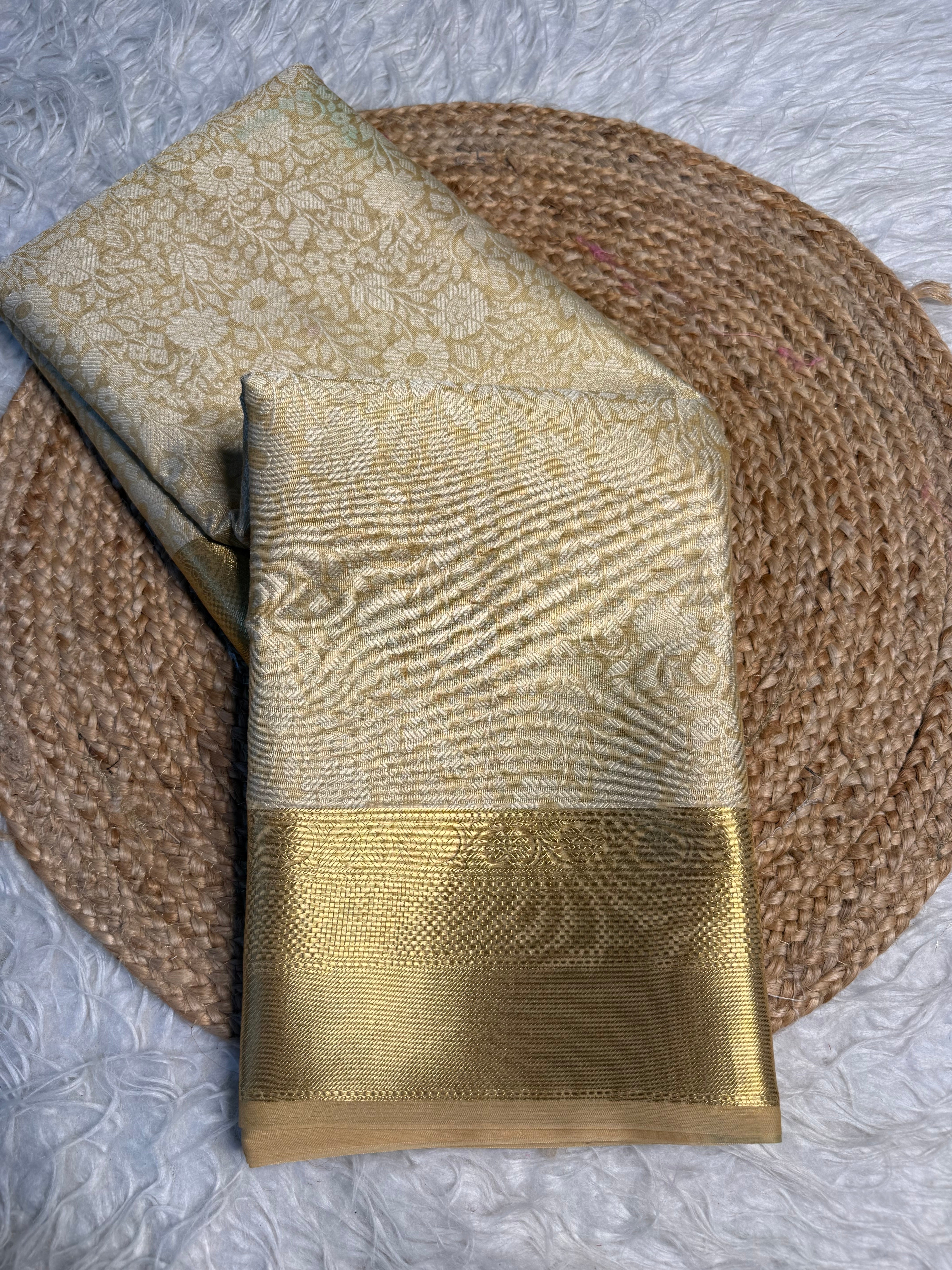 Traditional weave Softsilk Banarasi saree
