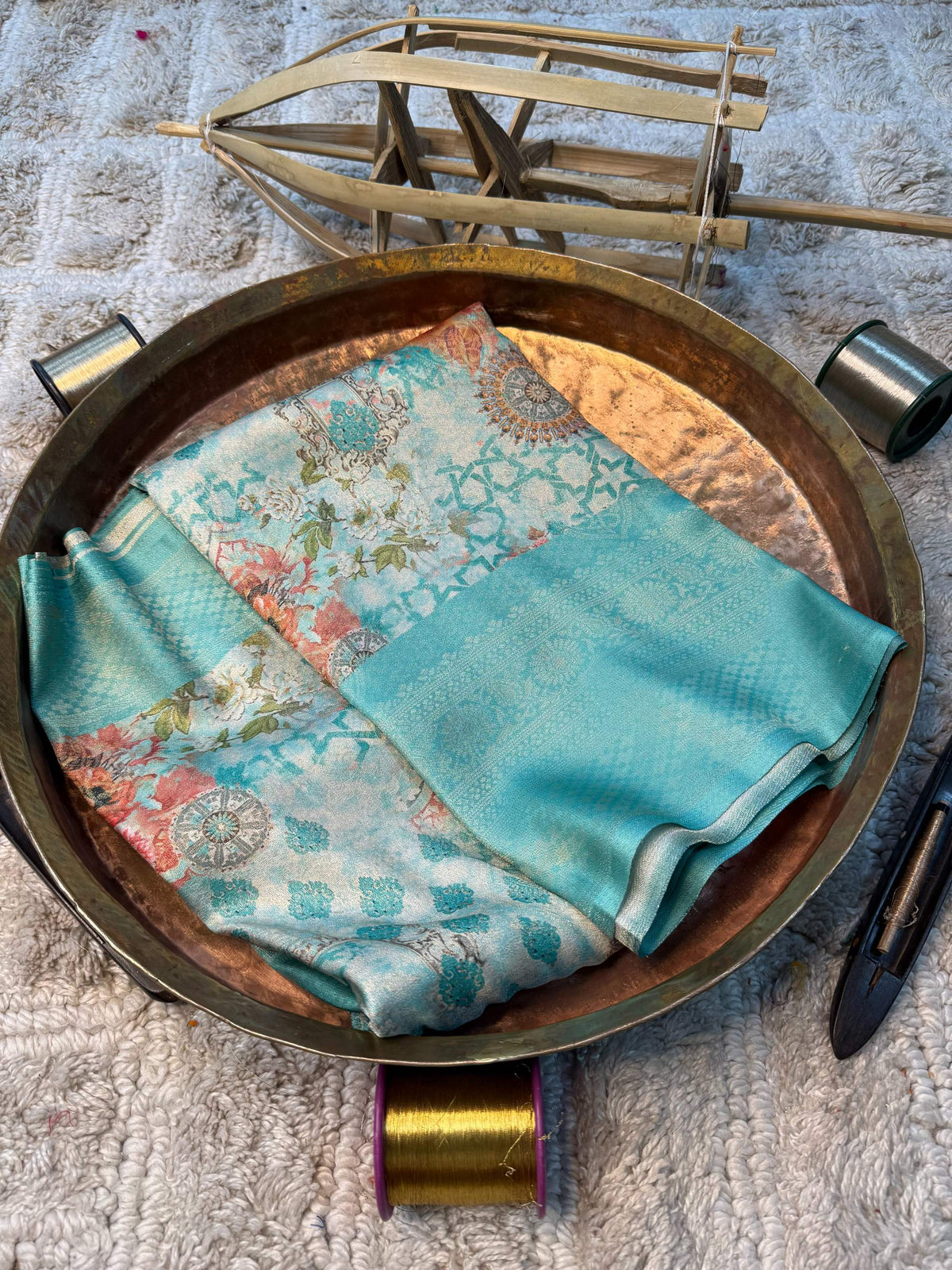 Eccentric zari weave Softsilk Banarasi Saree