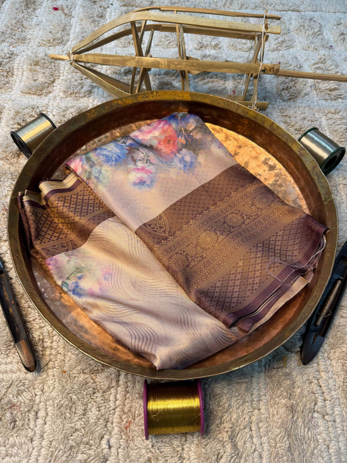 Eccentric zari weave Softsilk Banarasi Saree