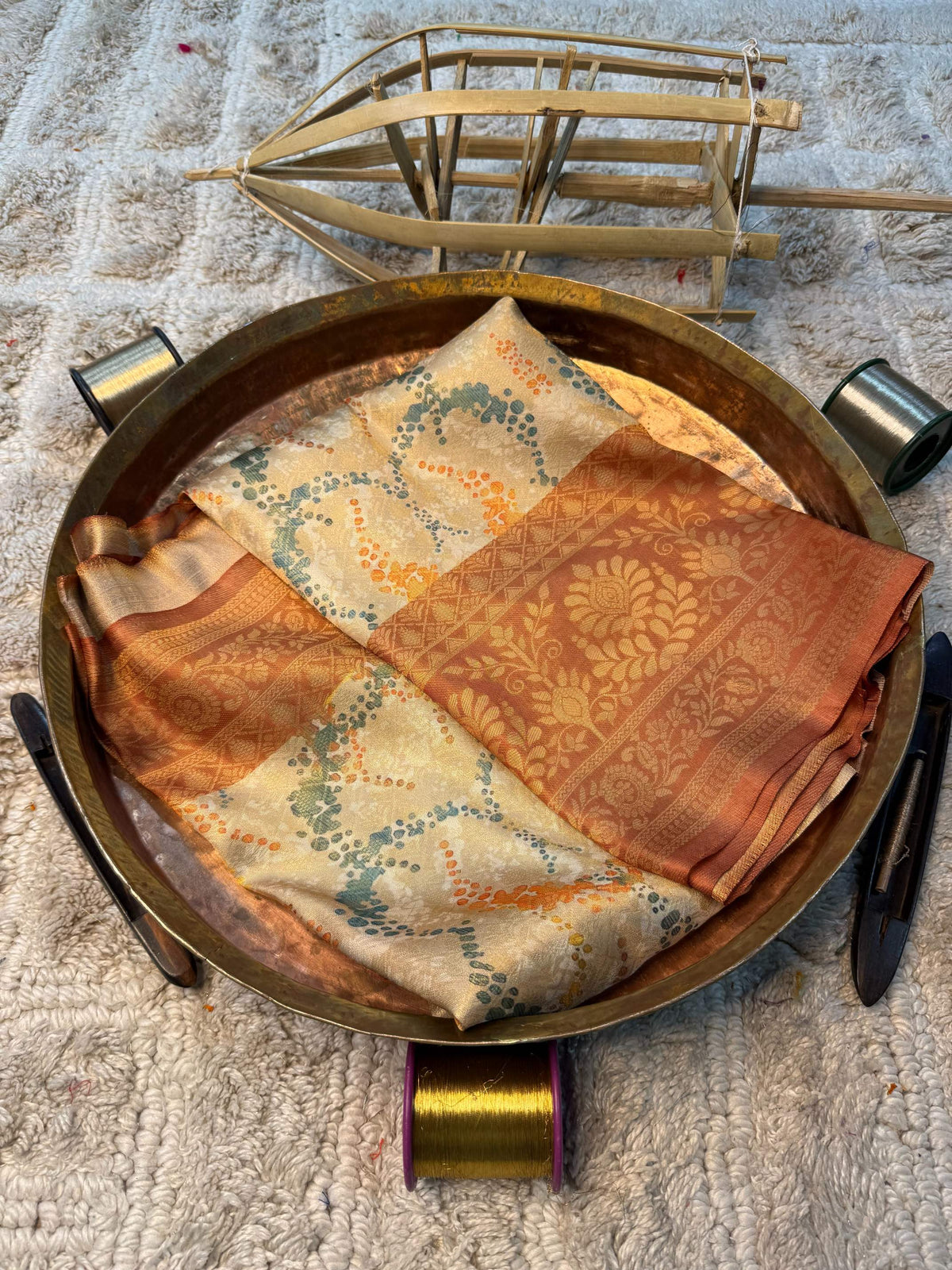 Soft Cotton Silk Rtique Zari Banarasi Saree