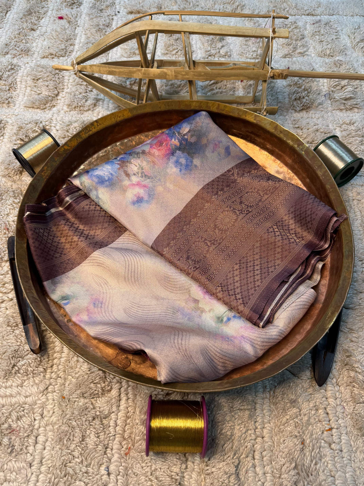Soft Cotton Silk Rtique Zari Banarasi Saree