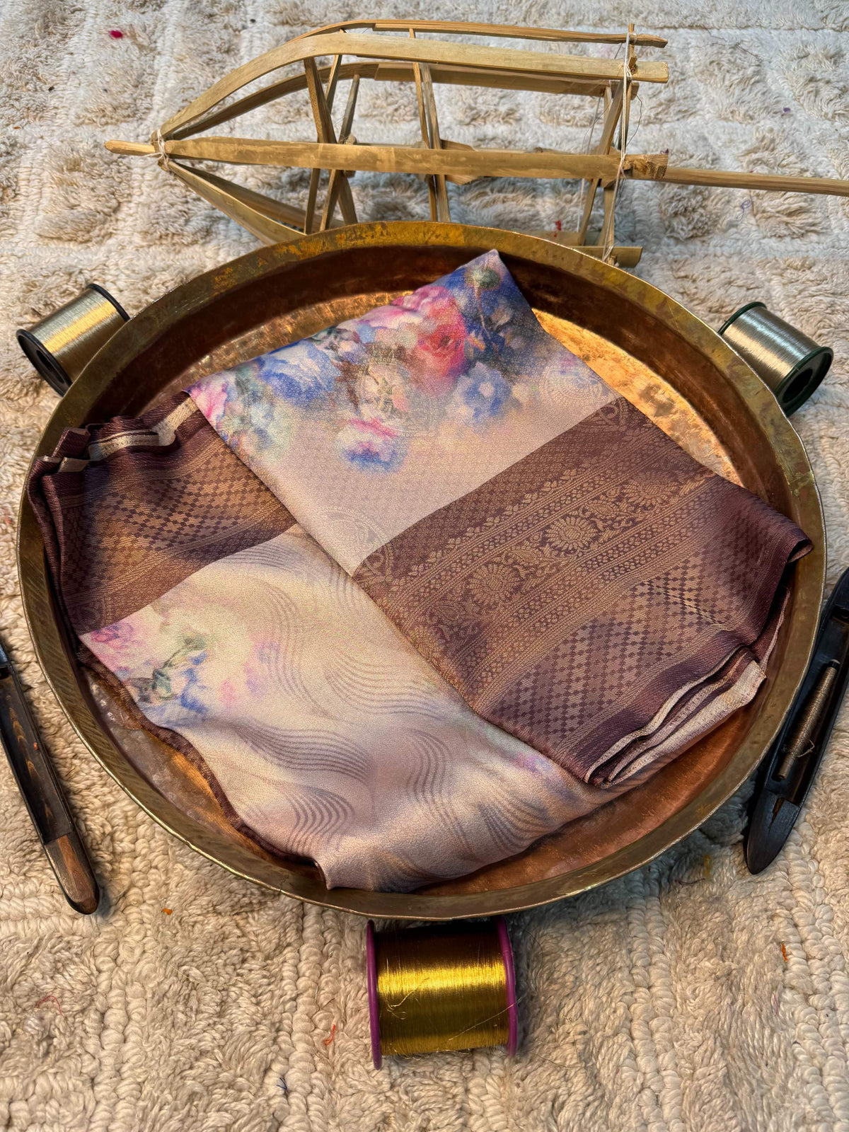 Eccentric zari weave Softsilk Banarasi Saree