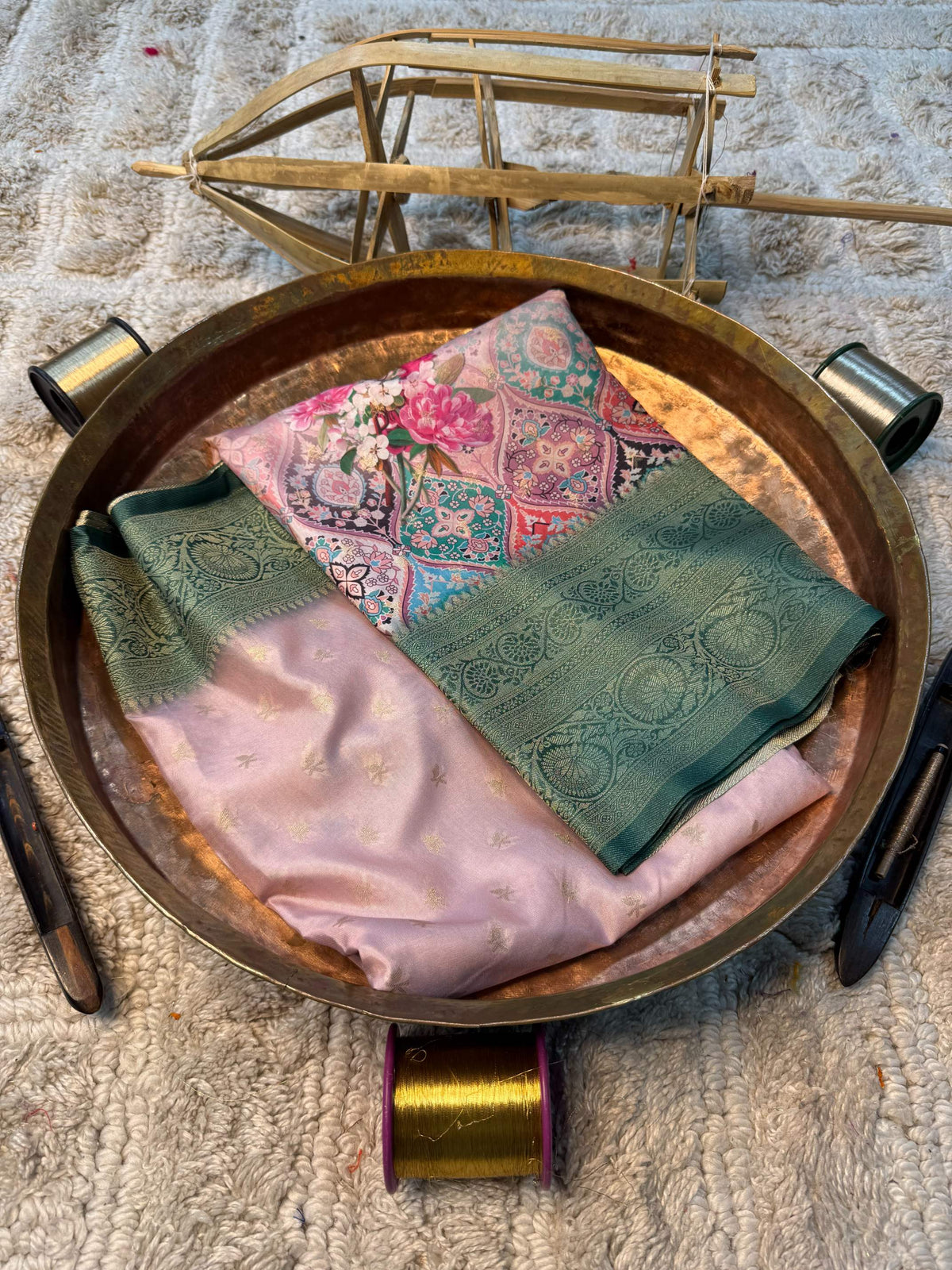 Eccentric zari weave Softsilk Banarasi Saree