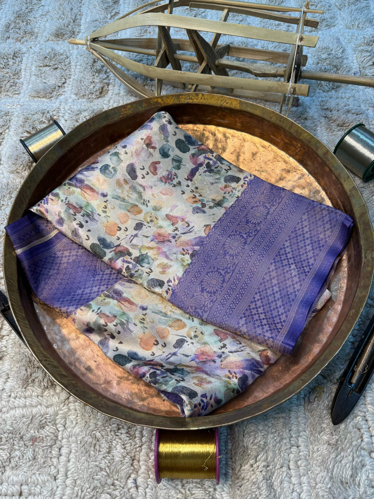 Soft Cotton Silk Rtique Zari Banarasi Saree