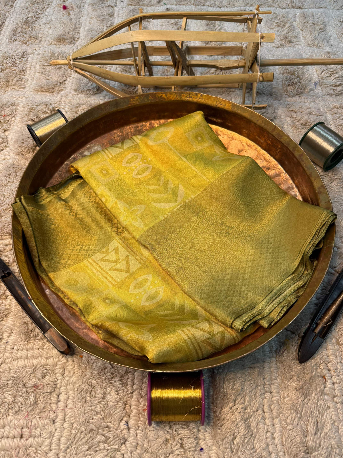 Soft Cotton Silk Rtique Zari Banarasi Saree