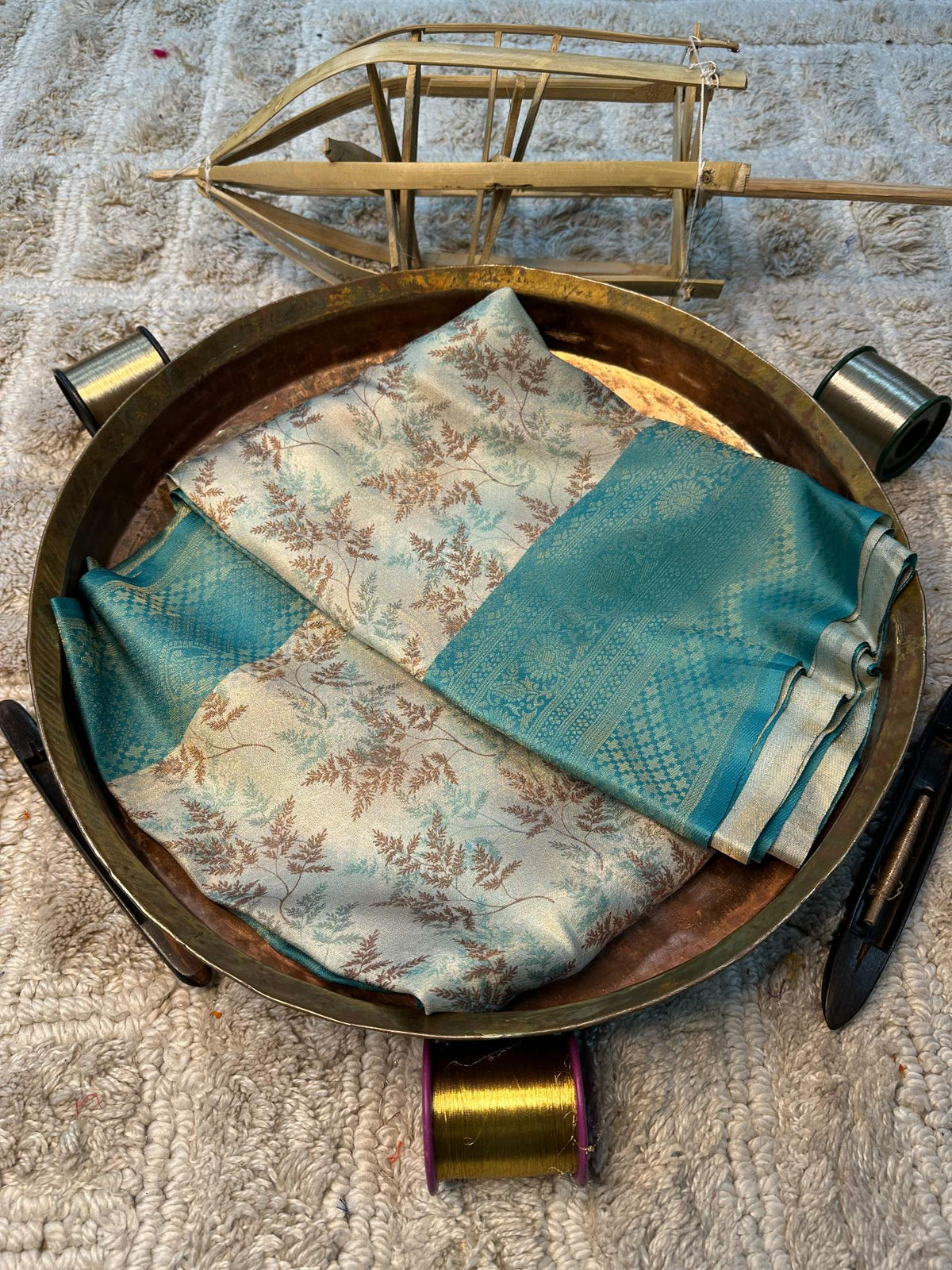 Soft Cotton Silk Rtique Zari Banarasi Saree