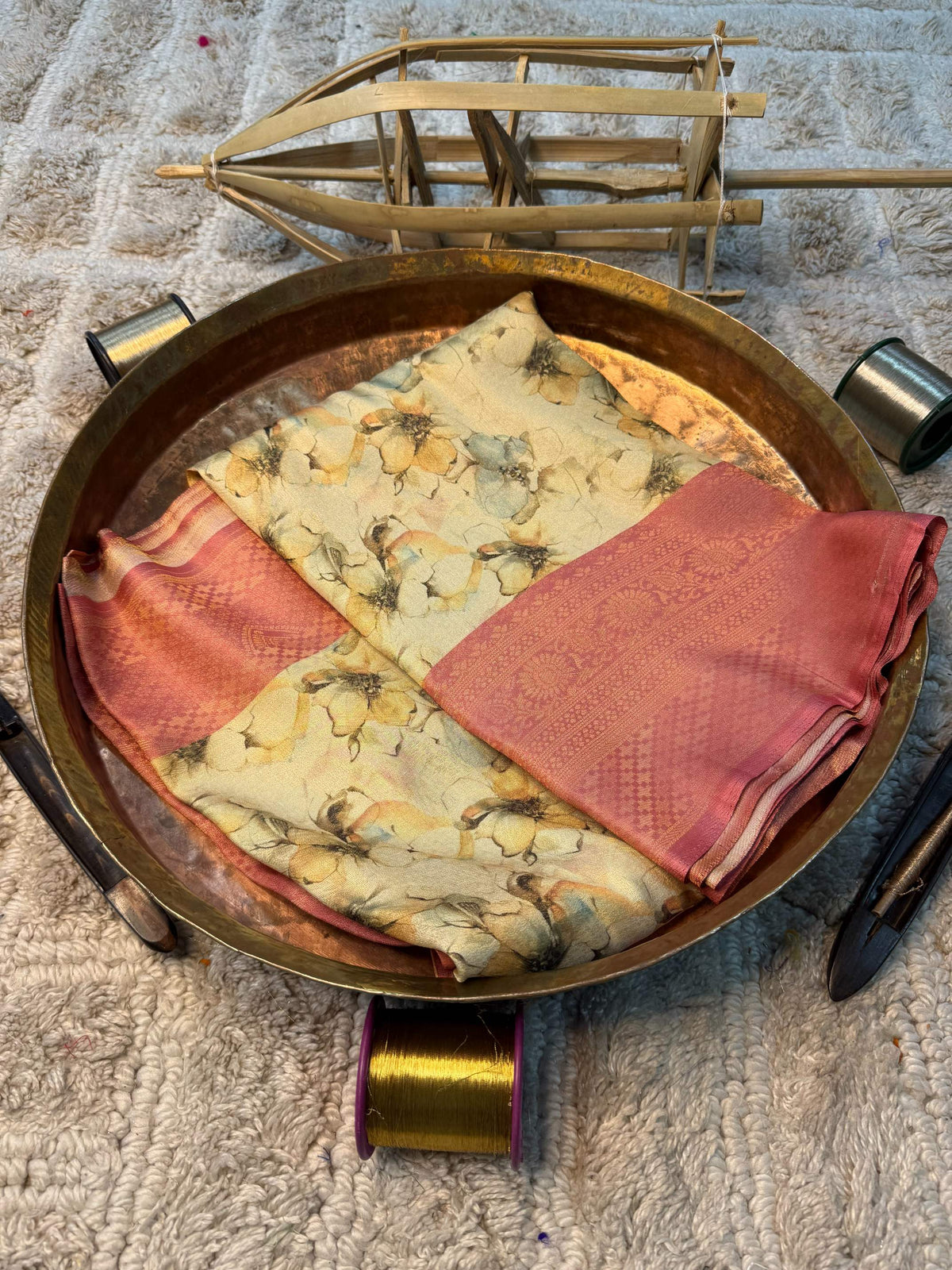 Soft Cotton Silk Rtique Zari Banarasi Saree
