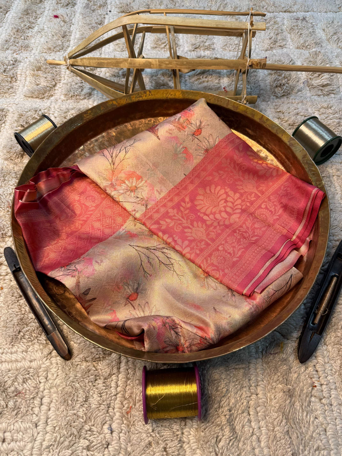 Eccentric zari weave Softsilk Banarasi Saree