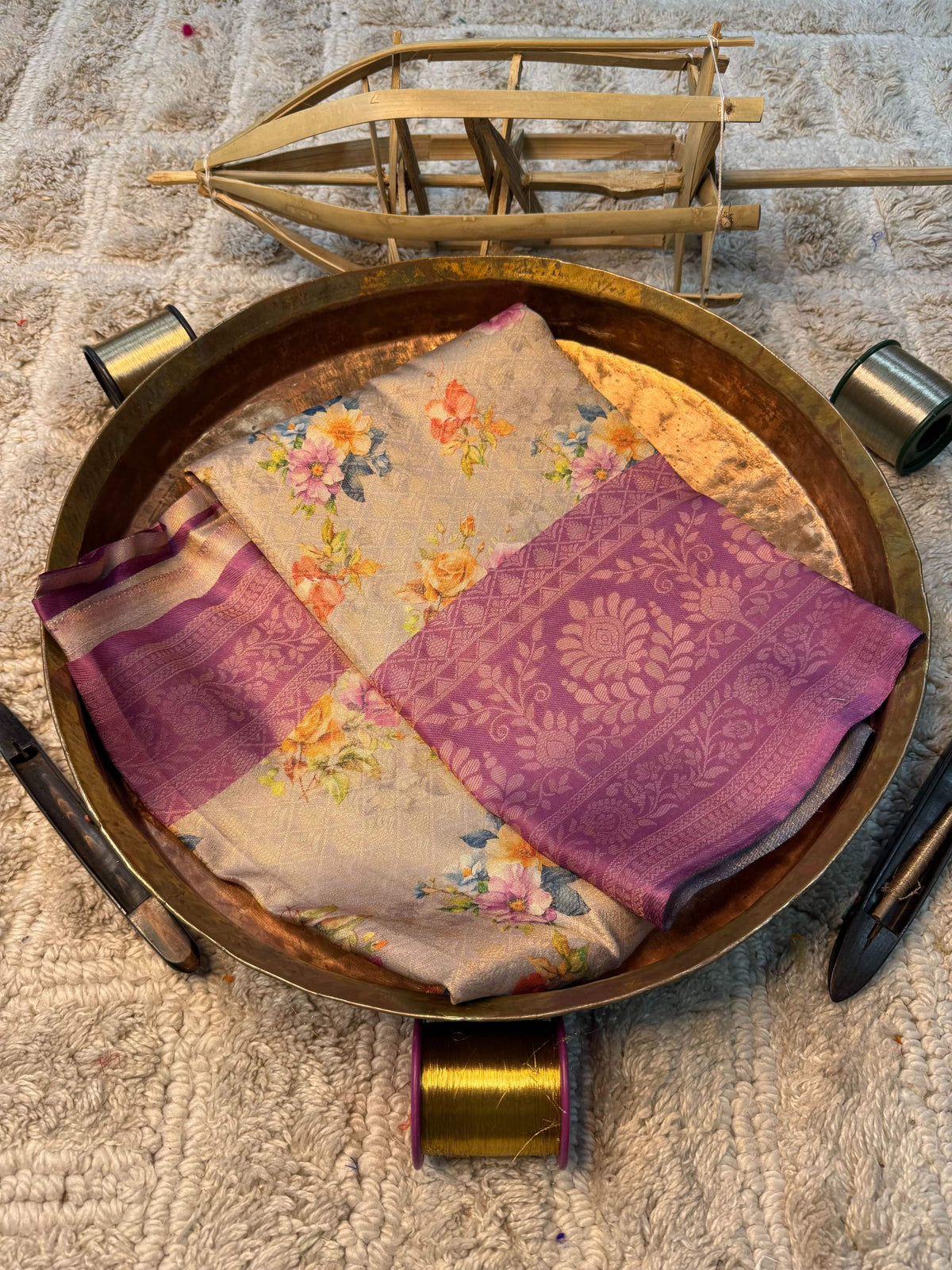 Eccentric zari weave Softsilk Banarasi Saree