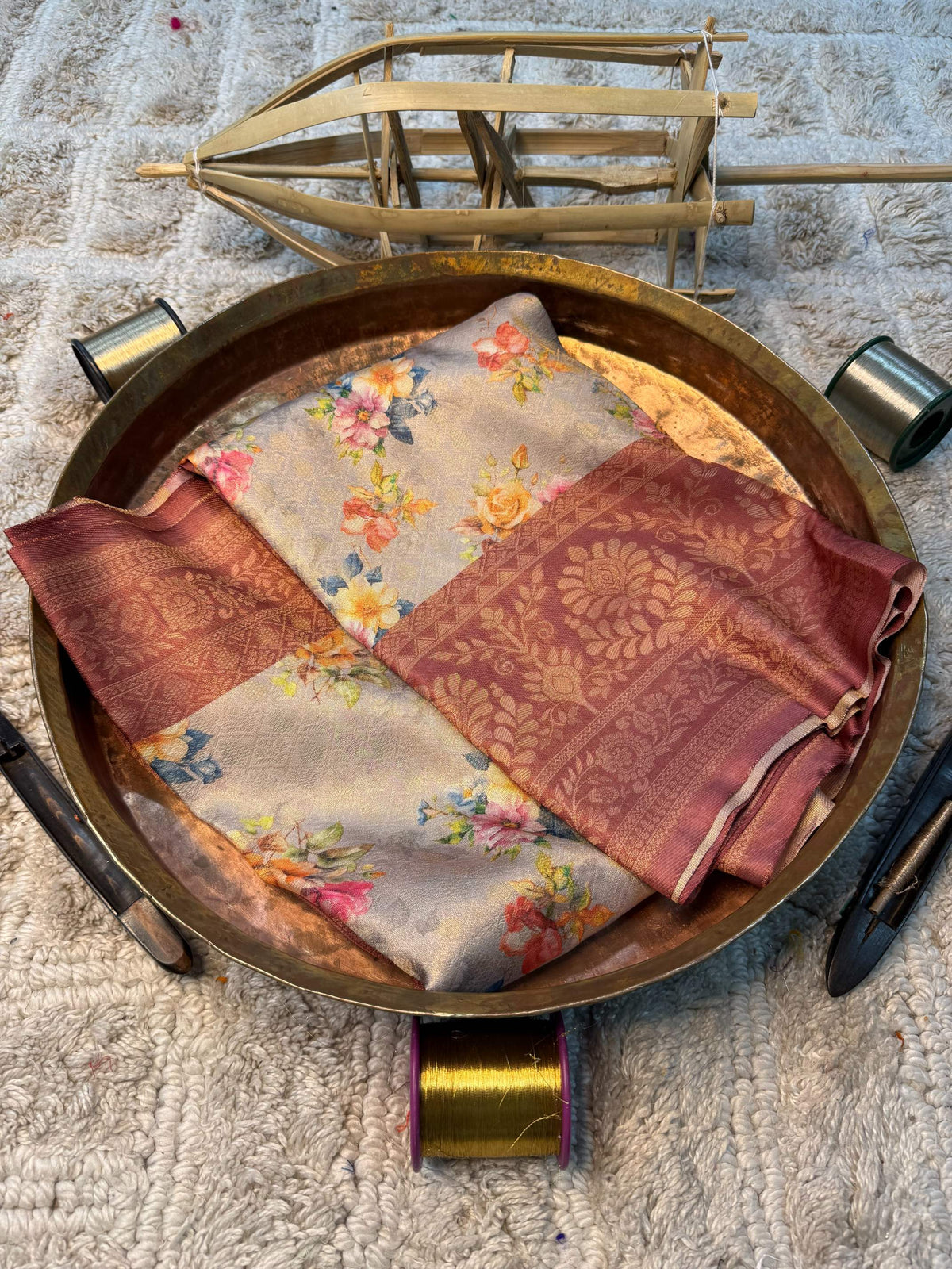 Eccentric zari weave Softsilk Banarasi Saree