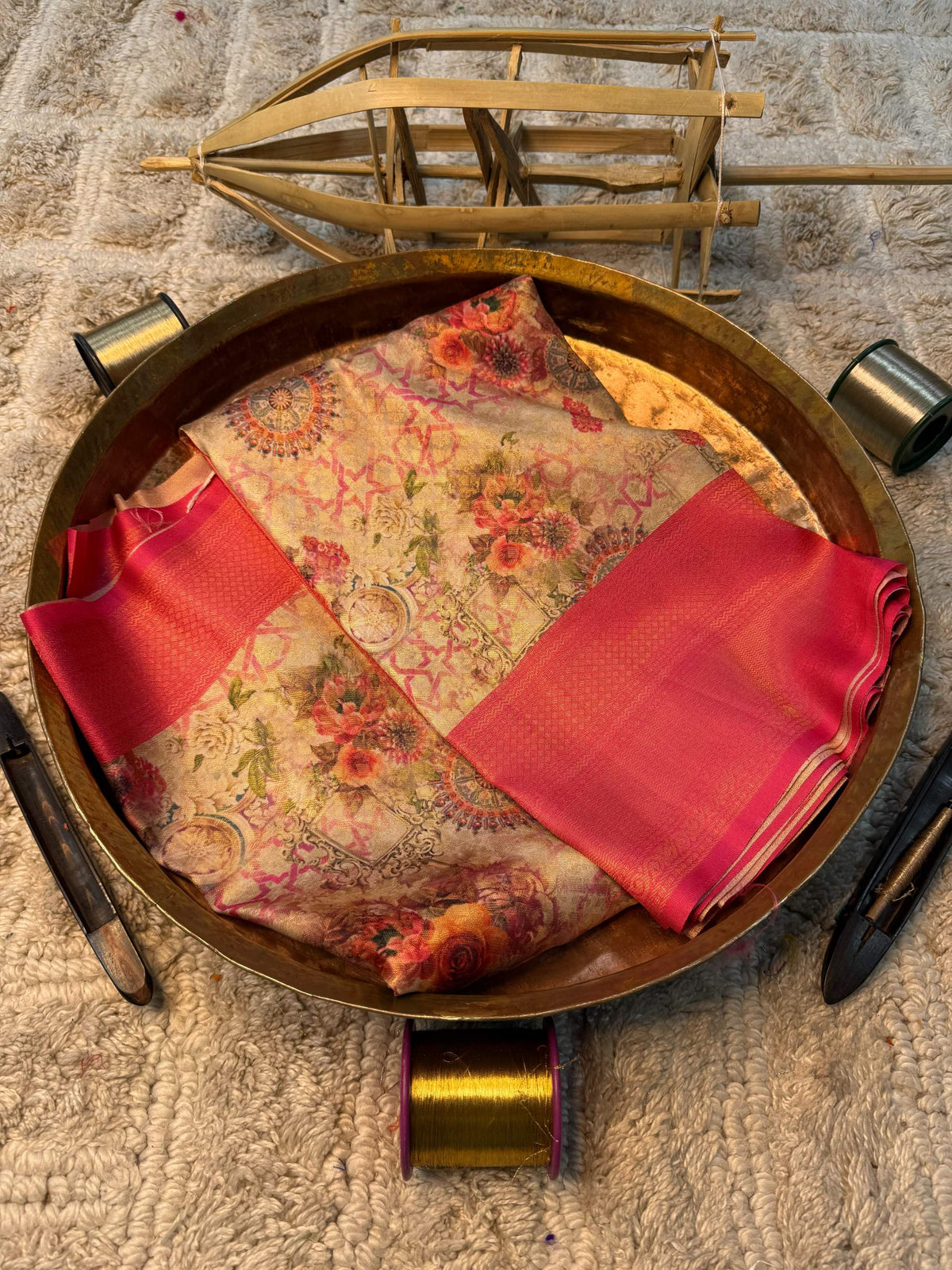 Eccentric zari weave Softsilk Banarasi Saree