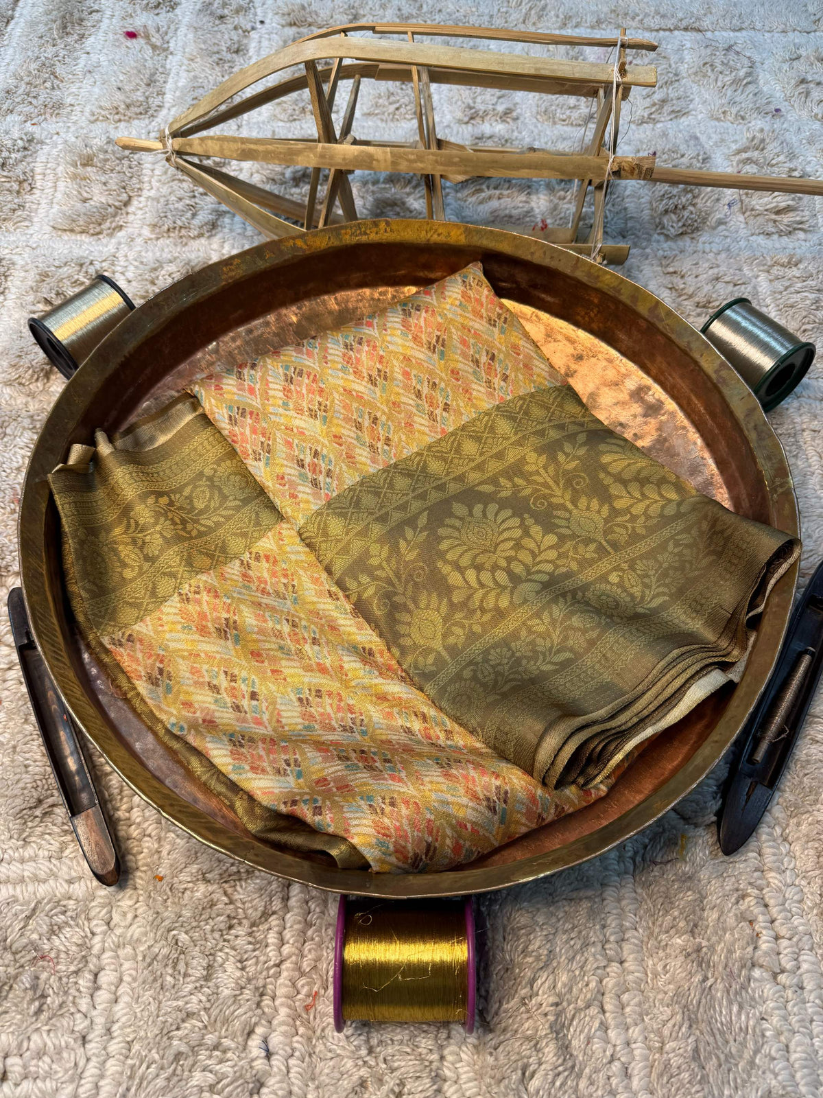 Eccentric zari weave Softsilk Banarasi Saree