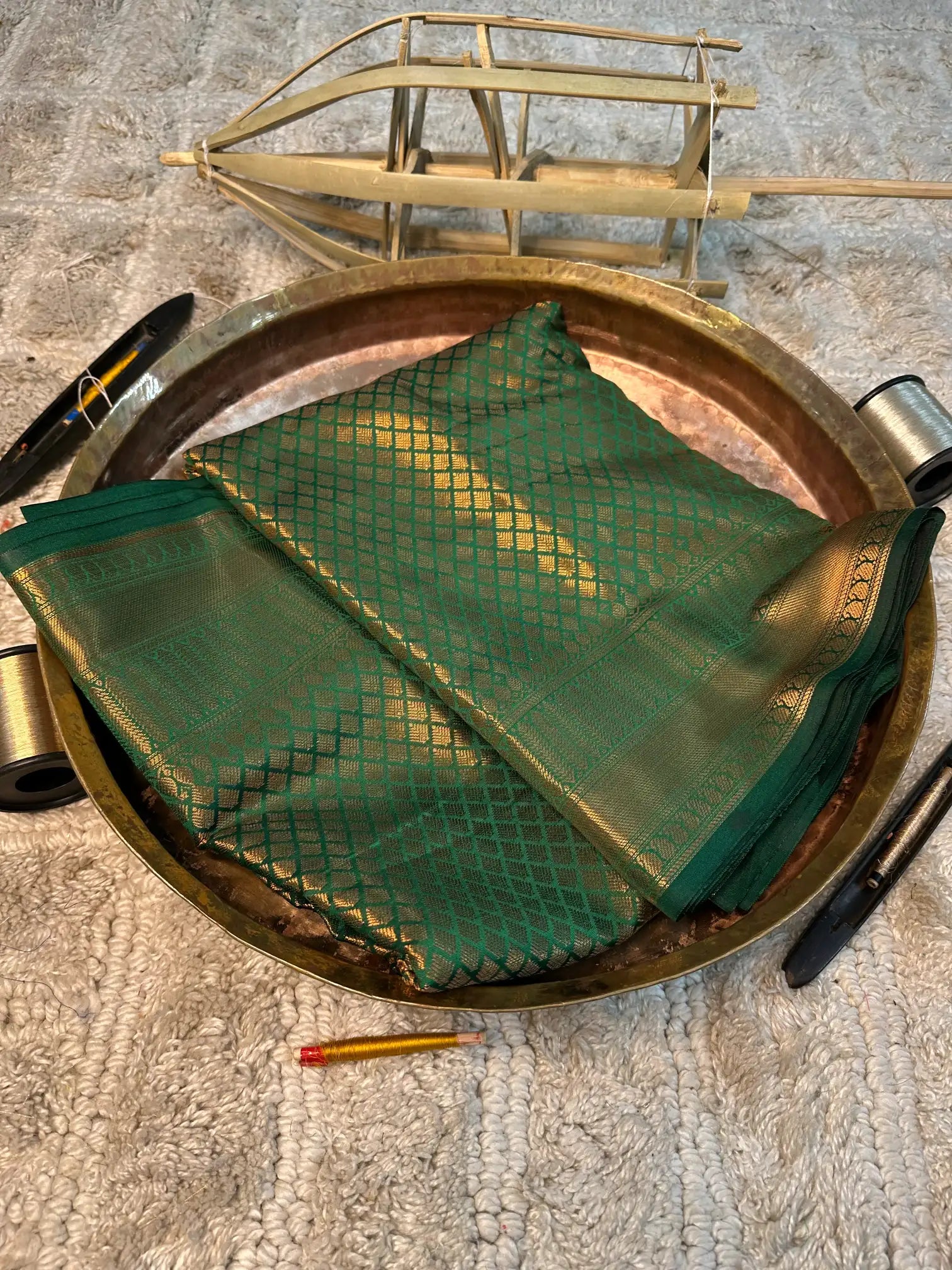 Eccentric zari weave Softsilk Banarasi saree