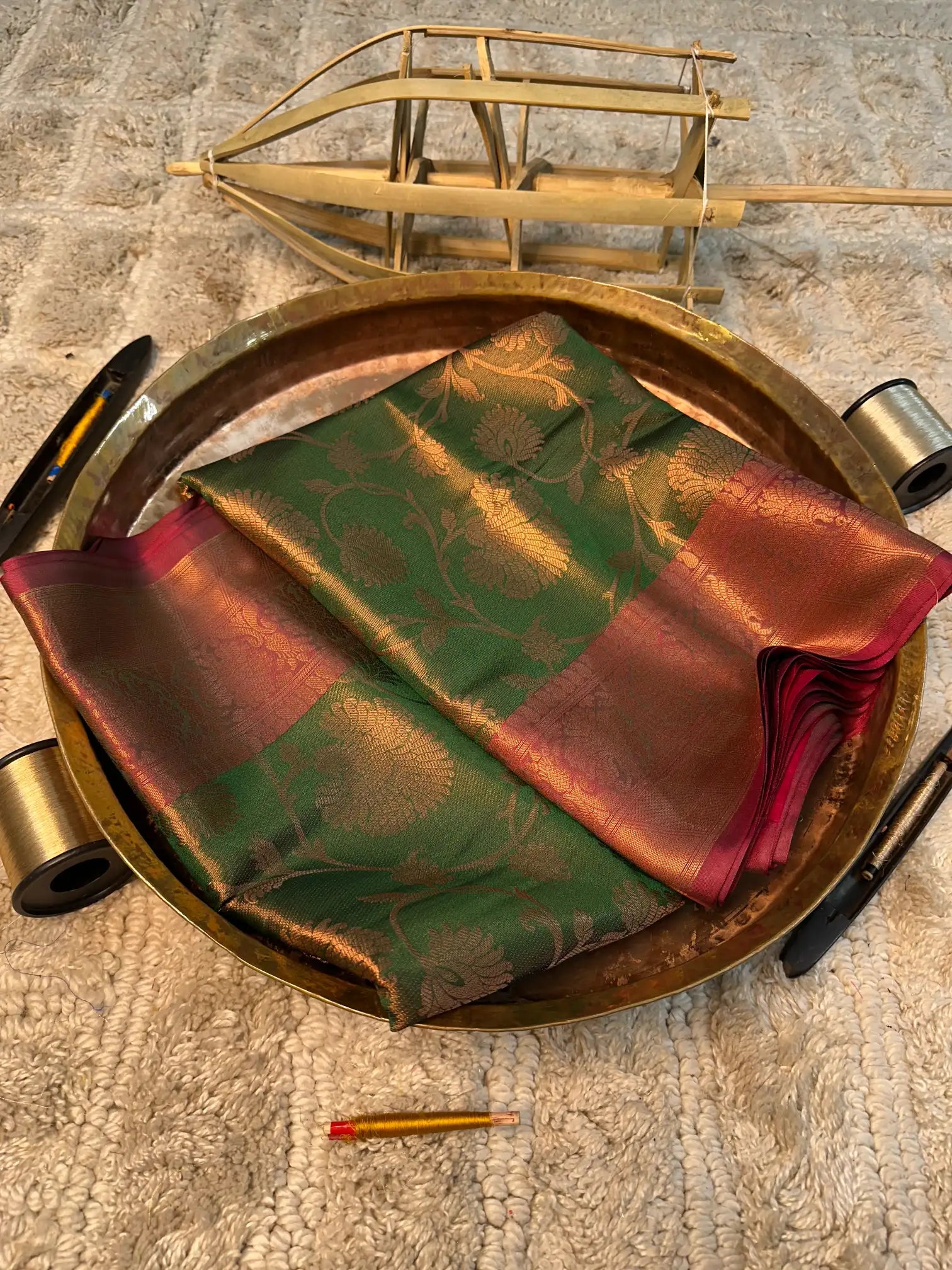 Eccentric zari weave Softsilk Banarasi saree