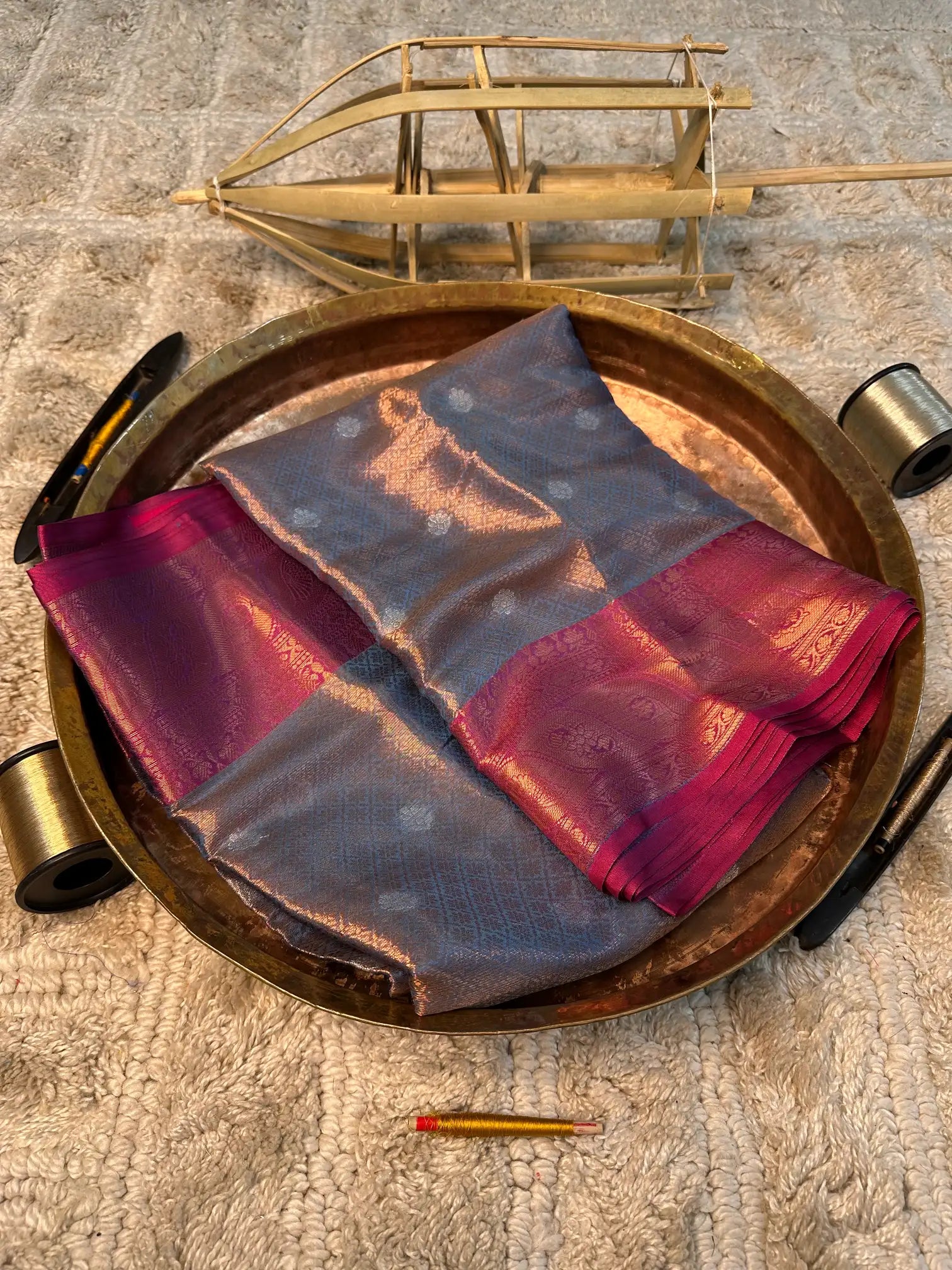 Eccentric zari weave Softsilk Banarasi saree
