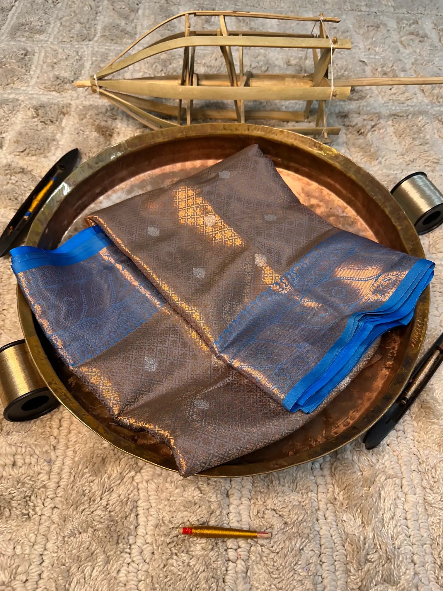 Eccentric zari weave Softsilk Banarasi saree