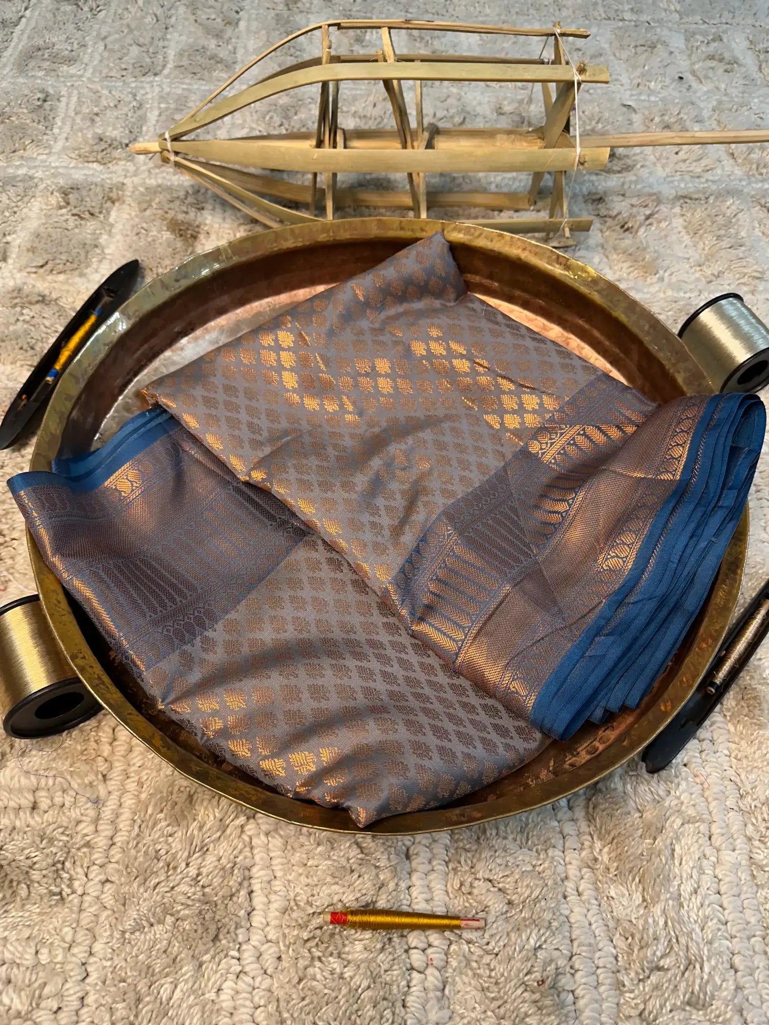 Eccentric zari weave Softsilk Banarasi saree