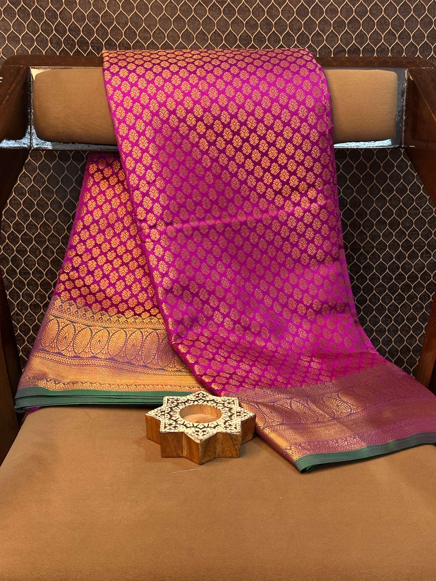 Eccentric zari weave Softsilk Banarasi saree