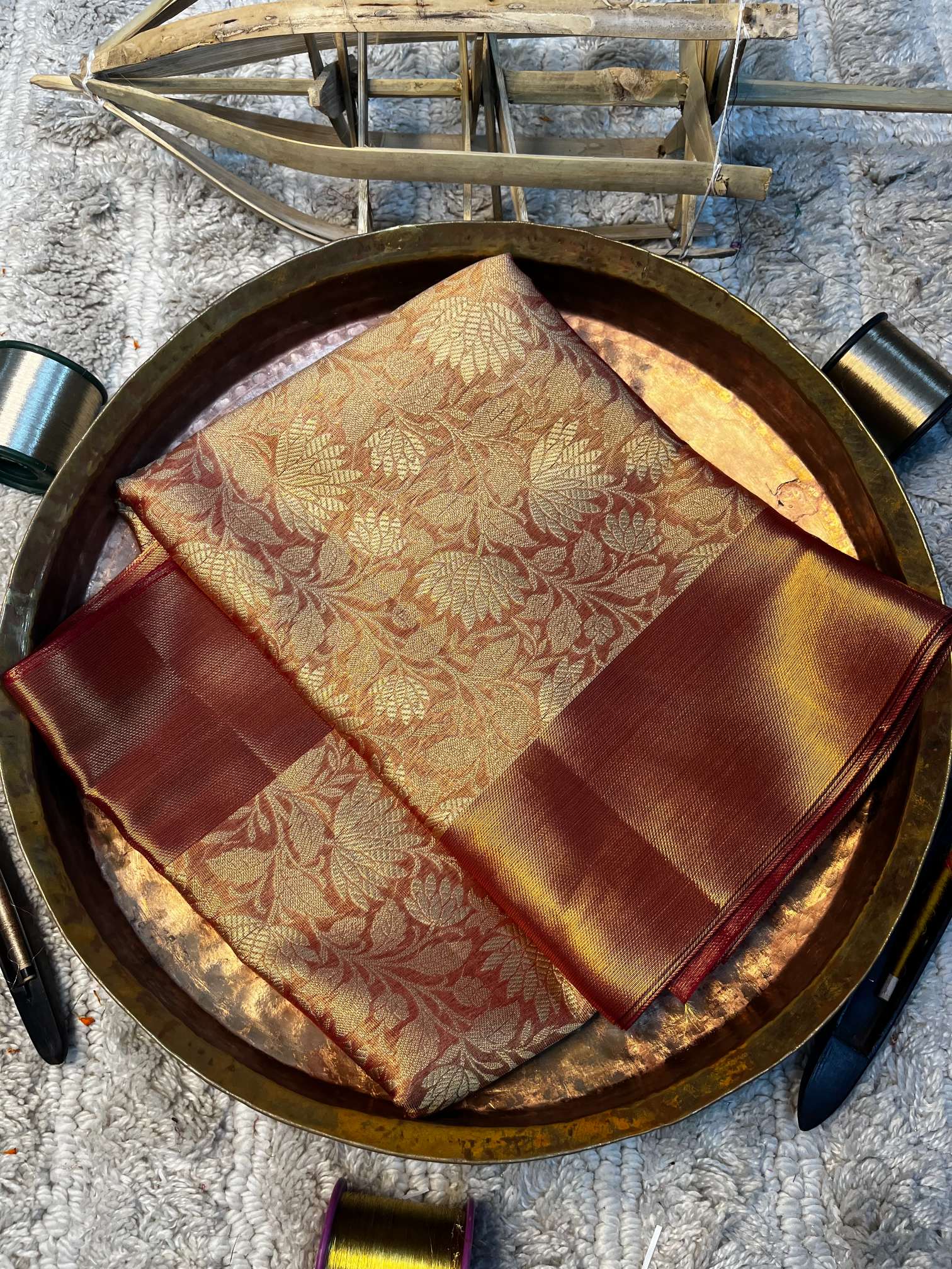 Eccentric zari weave Softsilk Banarasi saree