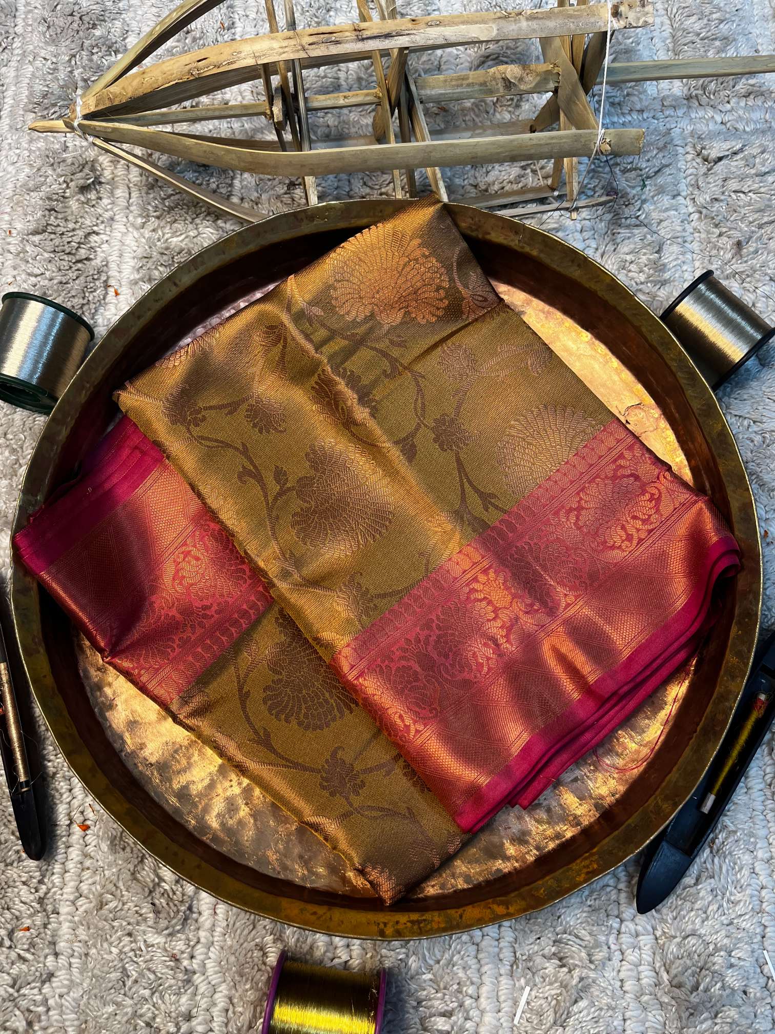 Eccentric zari weave Softsilk Heritage Banarasi saree