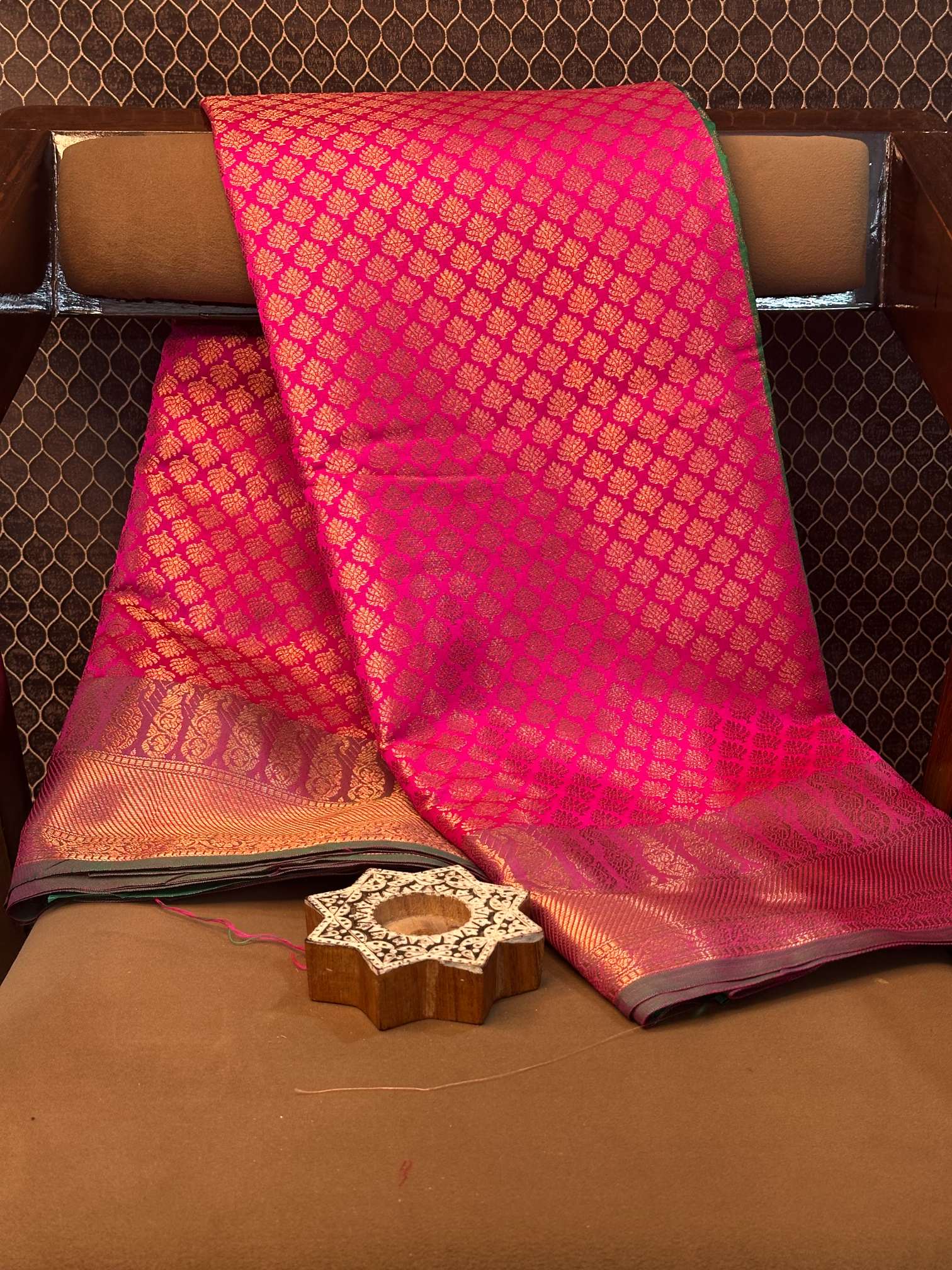 Eccentric zari weave Softsilk Banarasi saree