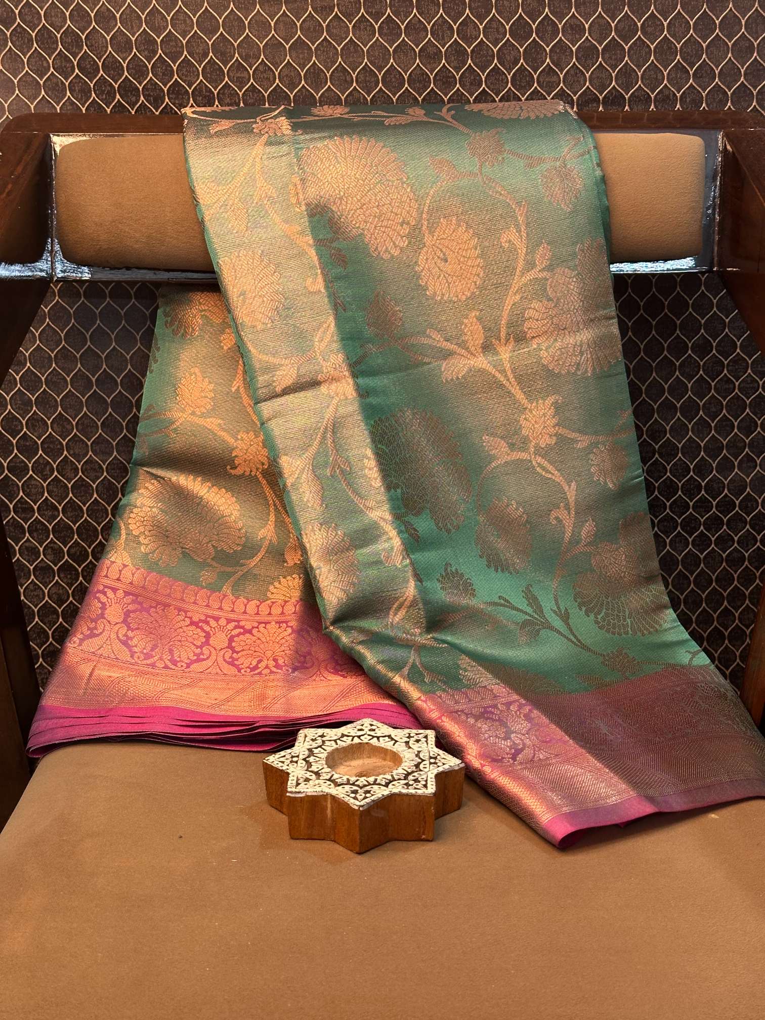 Eccentric zari weave Softsilk Banarasi saree