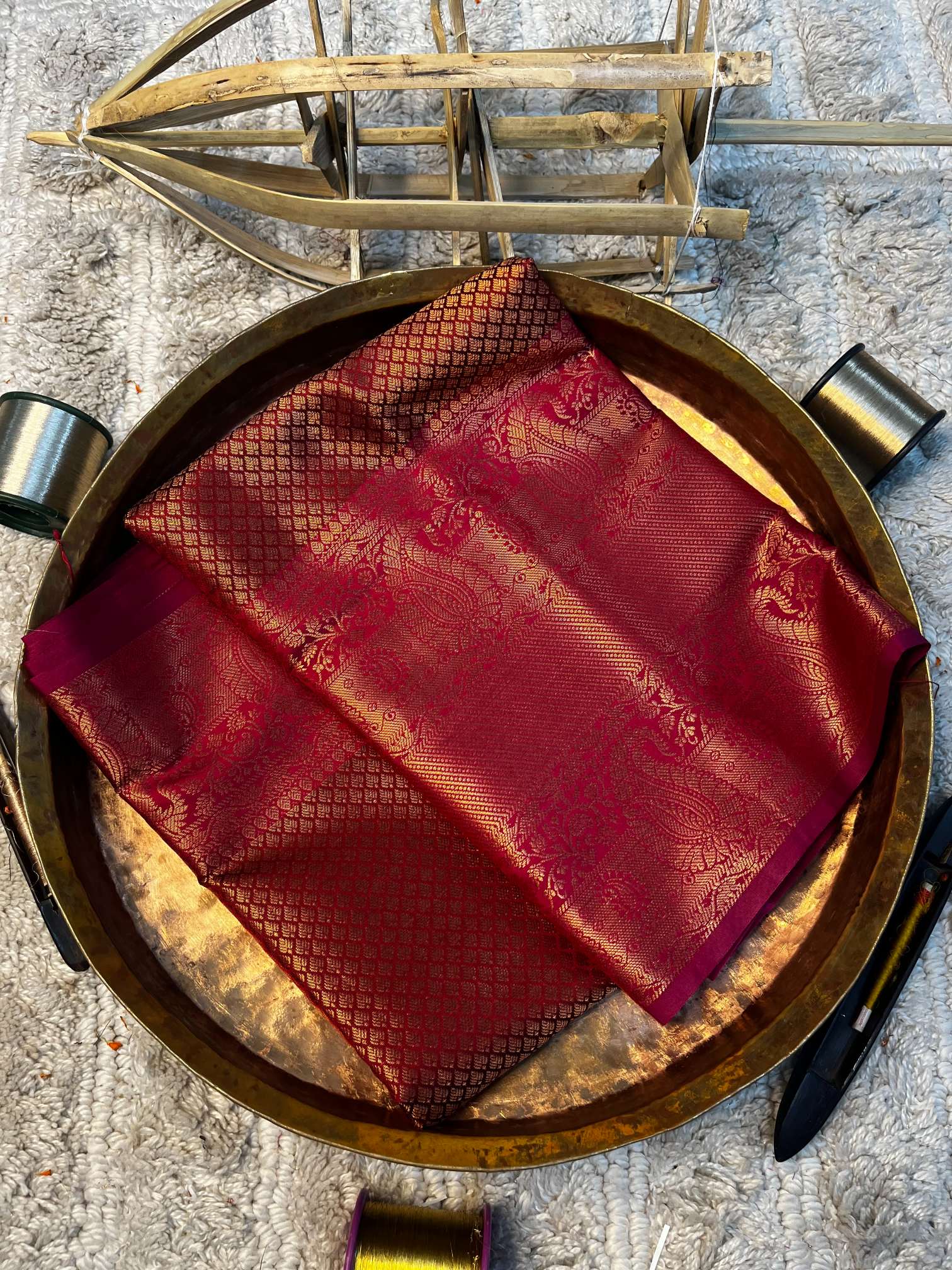 Eccentric zari weave Softsilk Banarasi saree