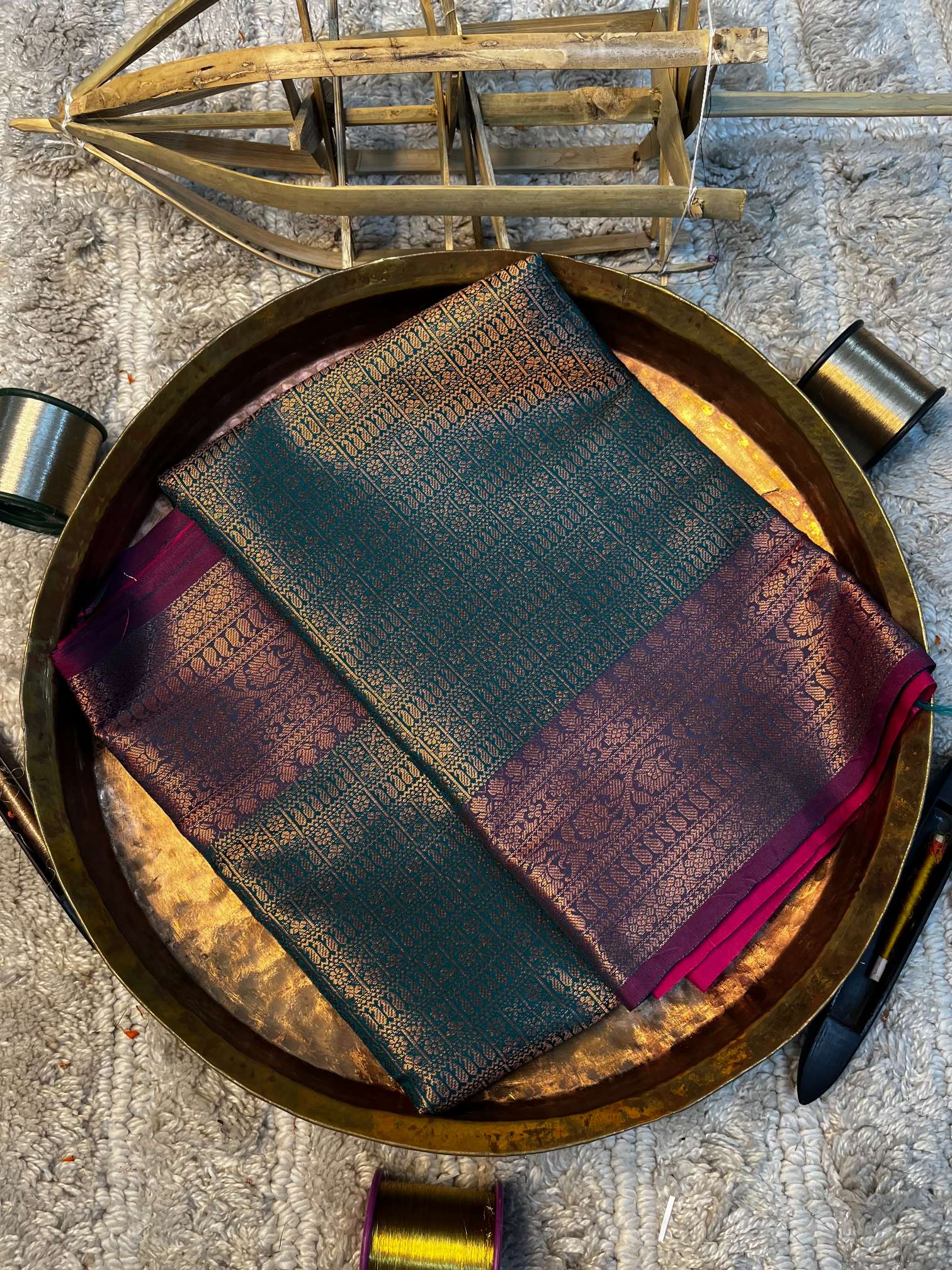 Eccentric zari weave Softsilk Banarasi saree