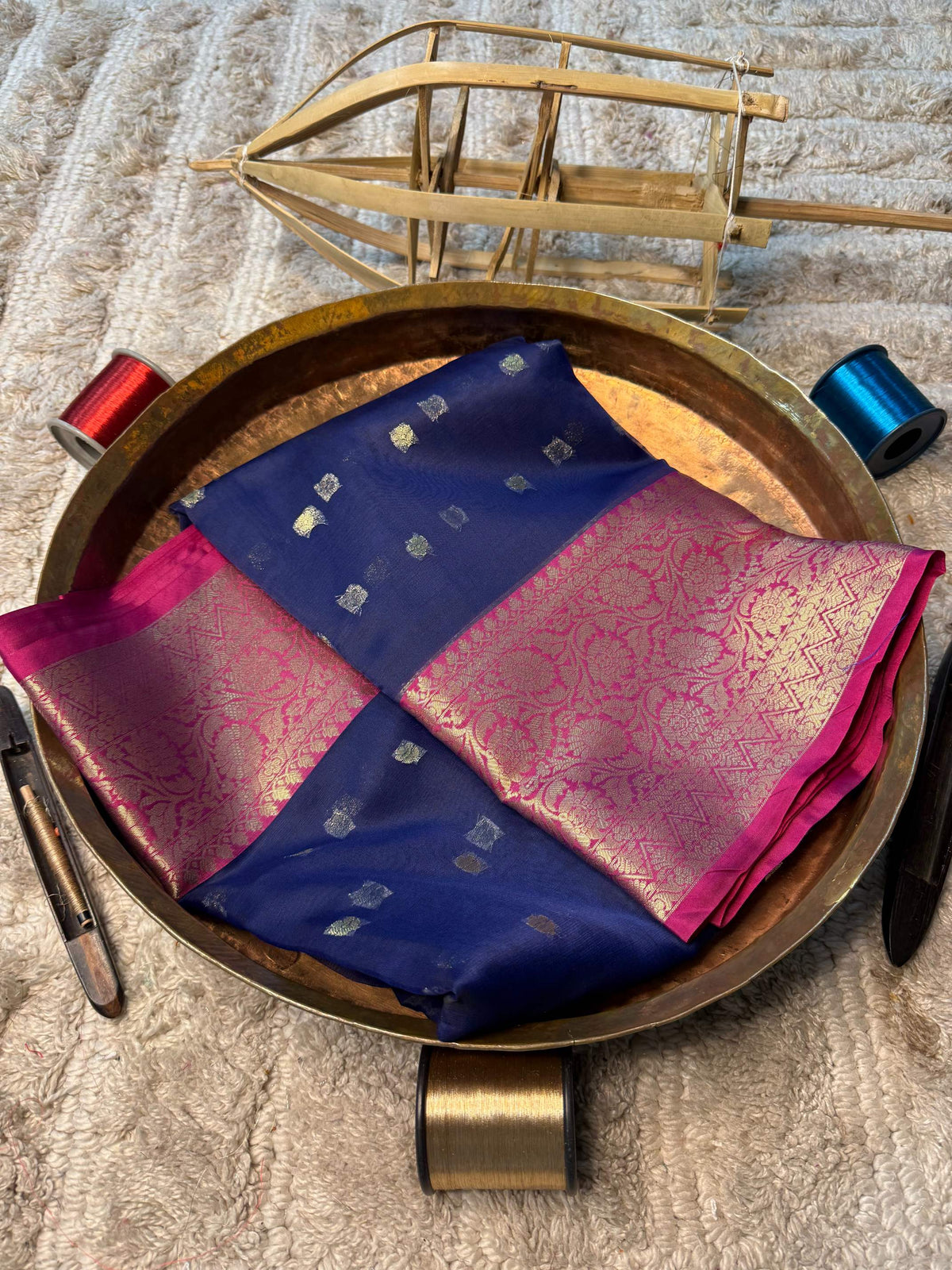 Eccentric zari weave Softsilk Banarasi Saree