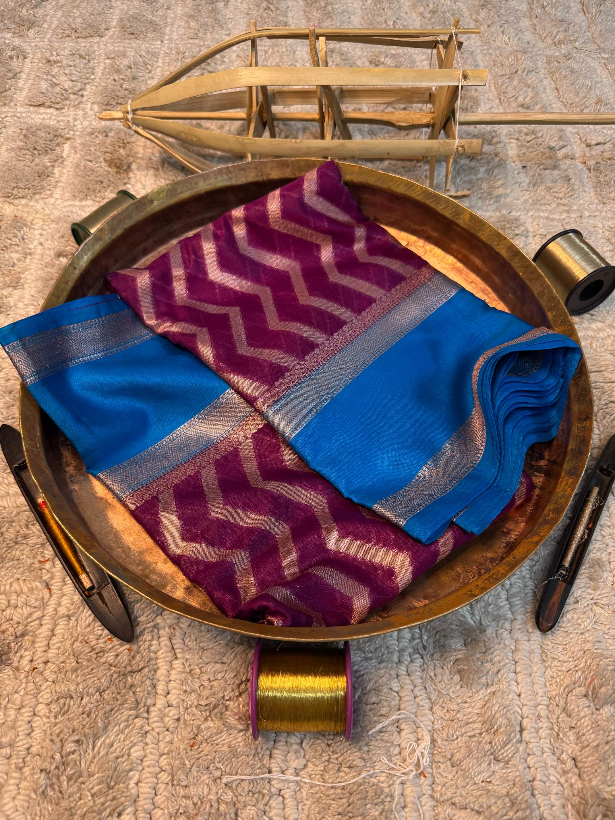 Eccentric zari weave Softsilk Banarasi saree