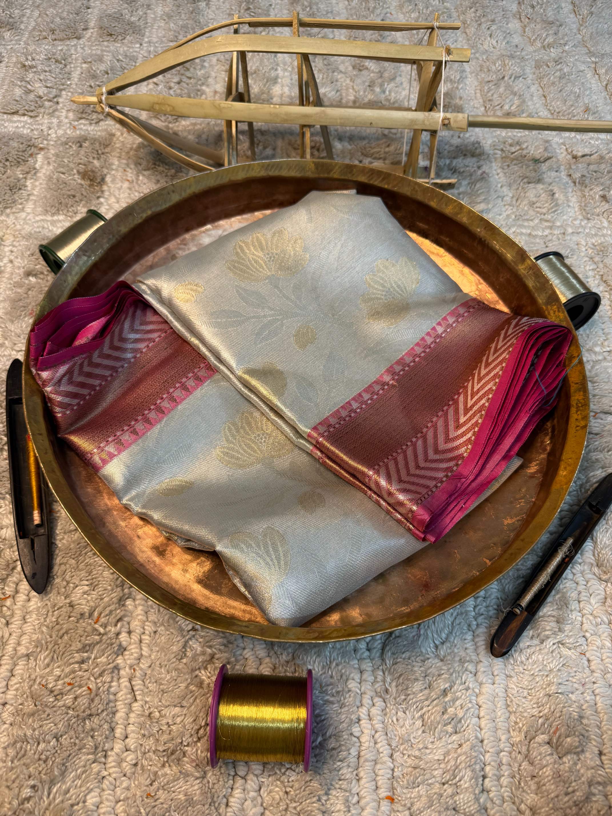 Eccentric zari weave Softsilk Banarasi saree
