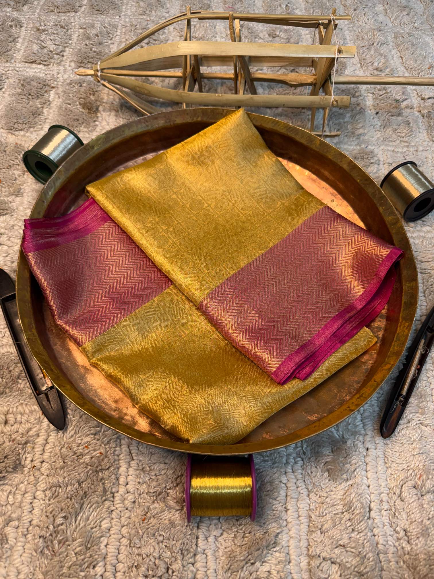 Eccentric zari weave Softsilk Banarasi saree