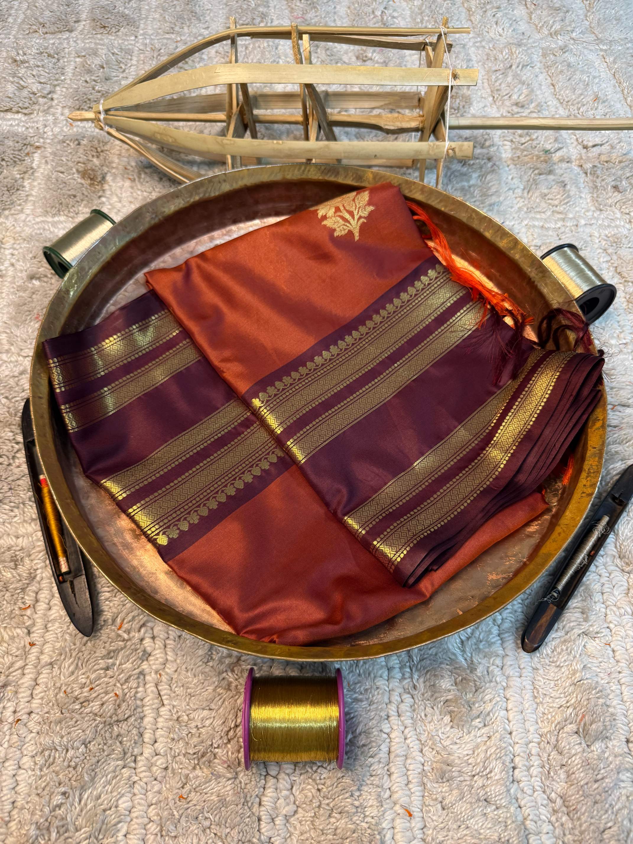 Eccentric zari weave Softsilk Banarasi saree