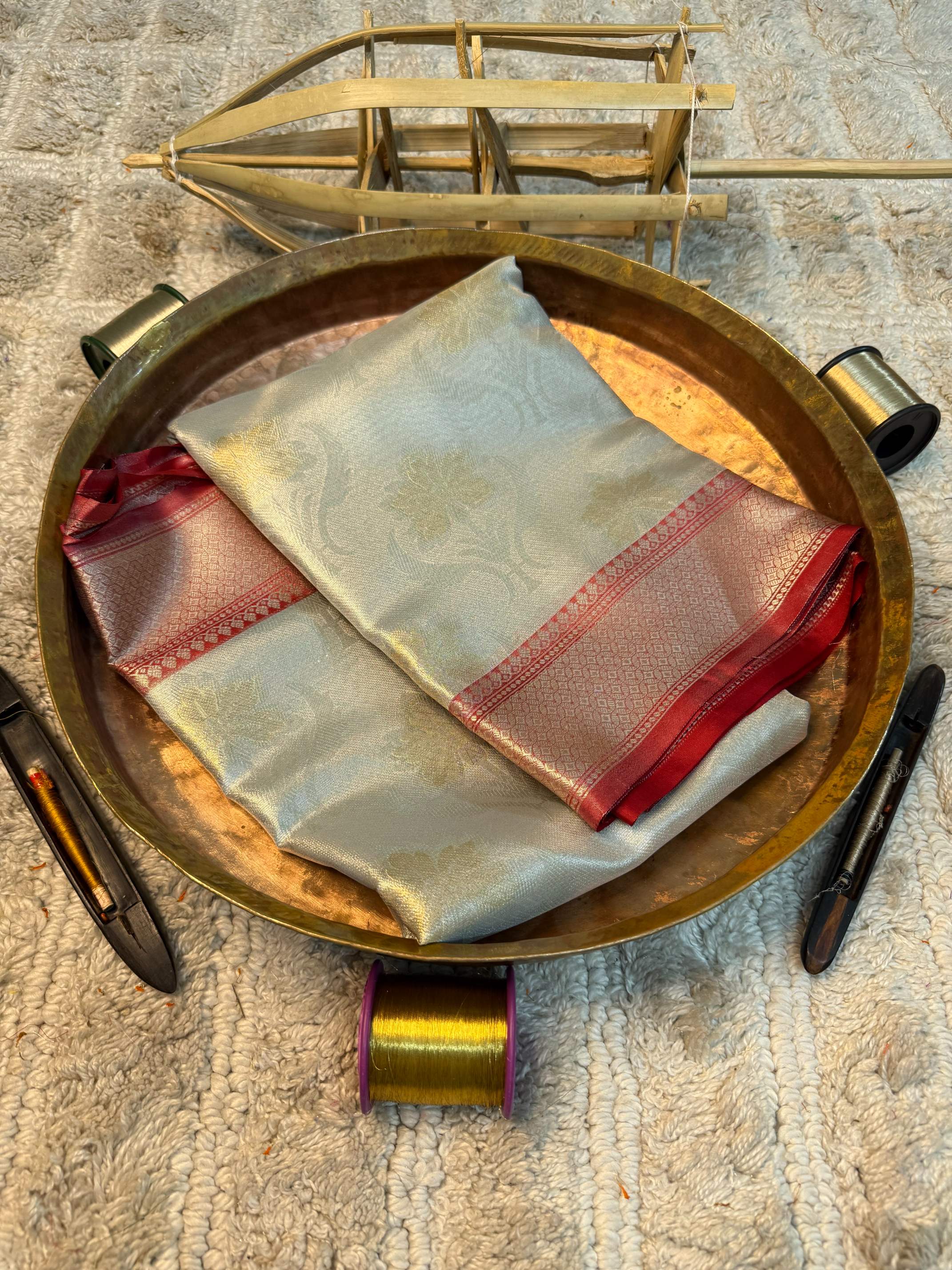 Eccentric zari weave Softsilk Banarasi saree