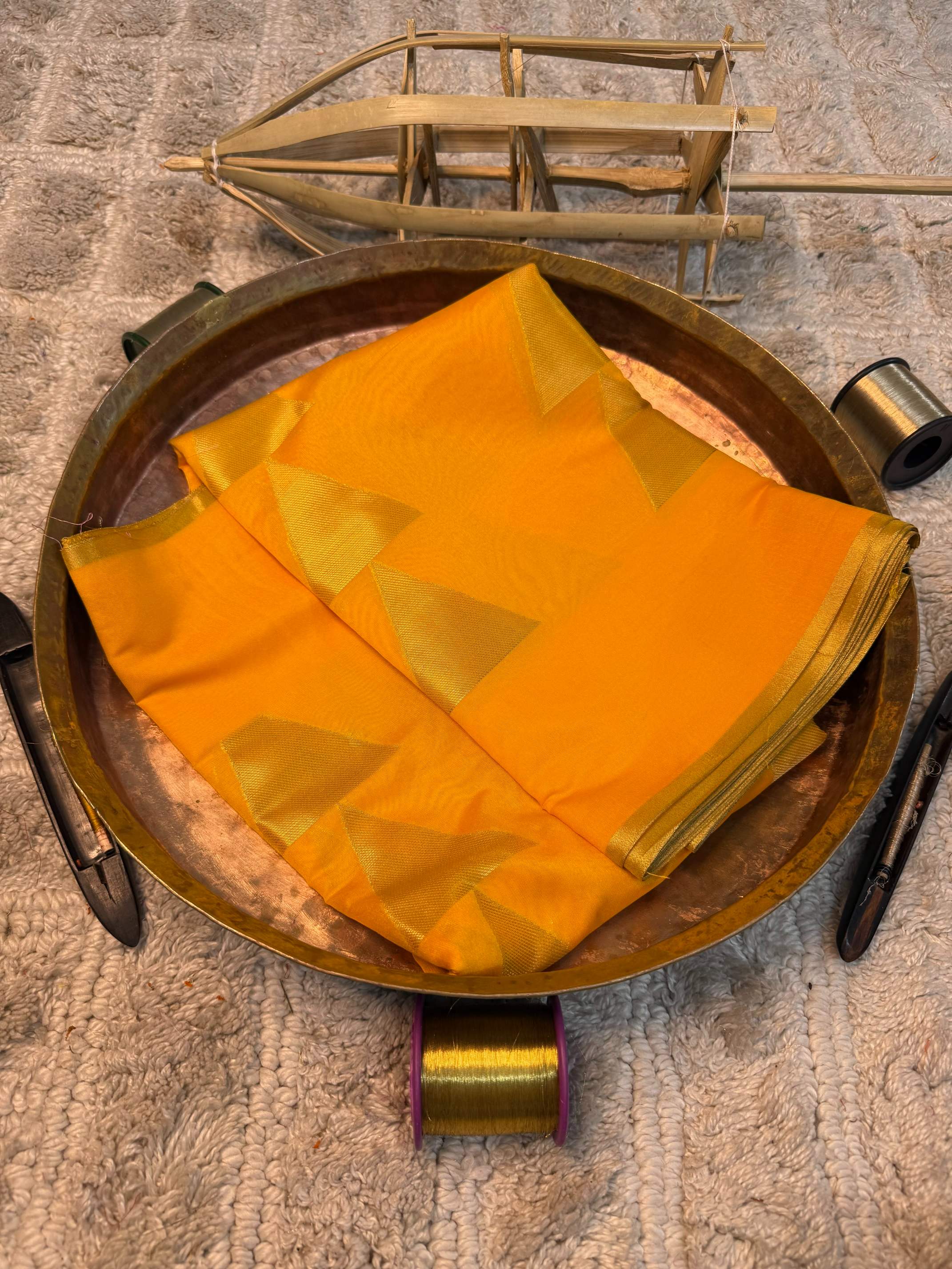 Eccentric zari weave Softsilk Heritage Banarasi saree