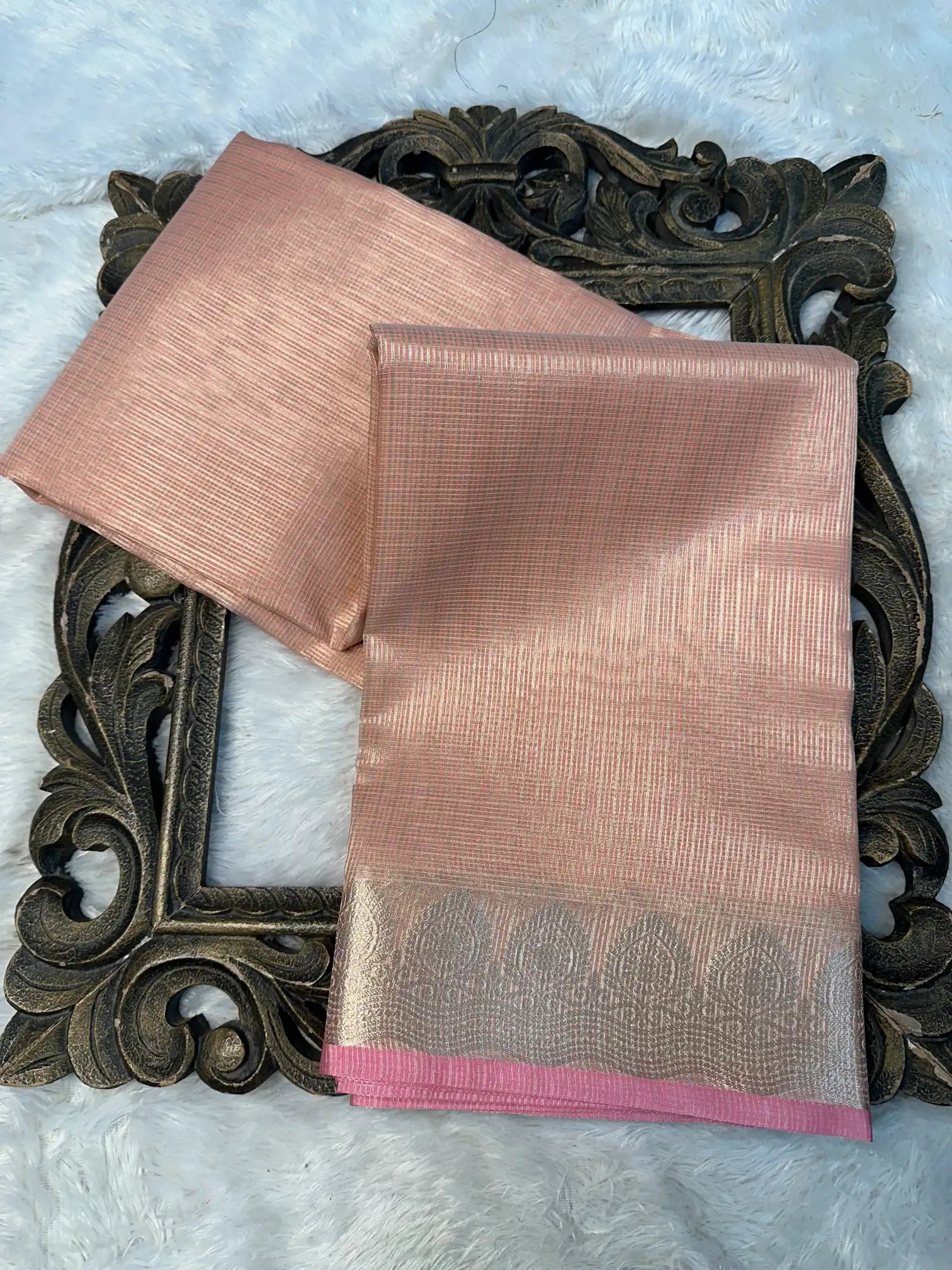 Contemporary Weave Kora Tissue Silk Banarasi Saree