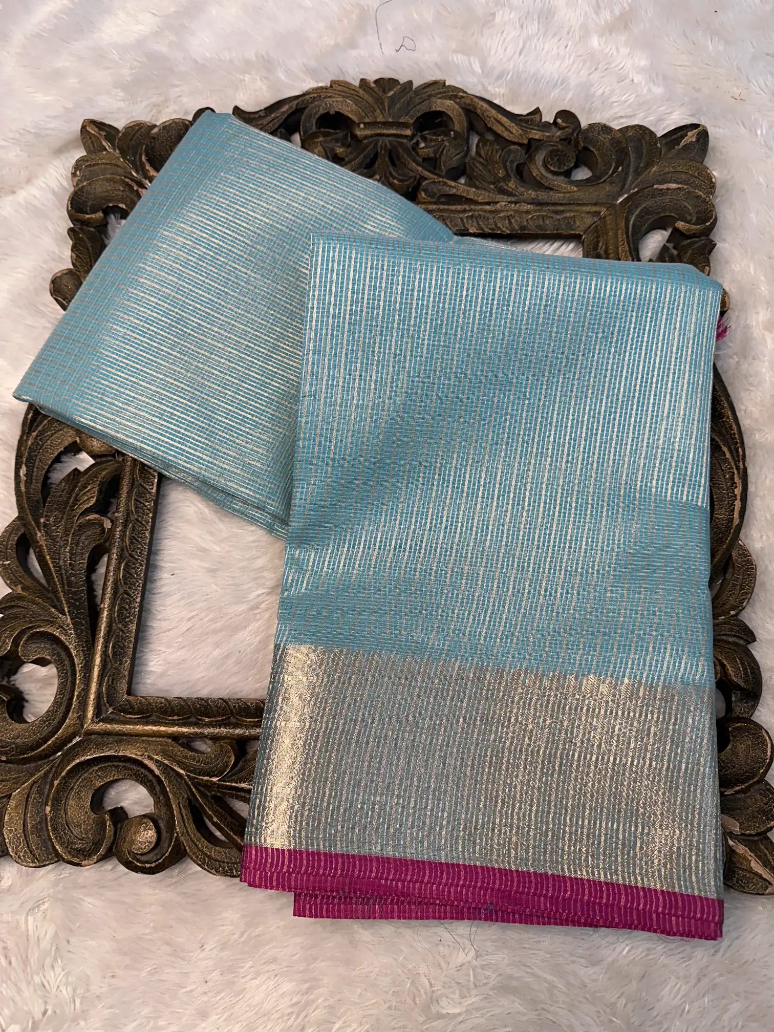Contemporary Weave Kora Tissue Silk Banarasi Saree