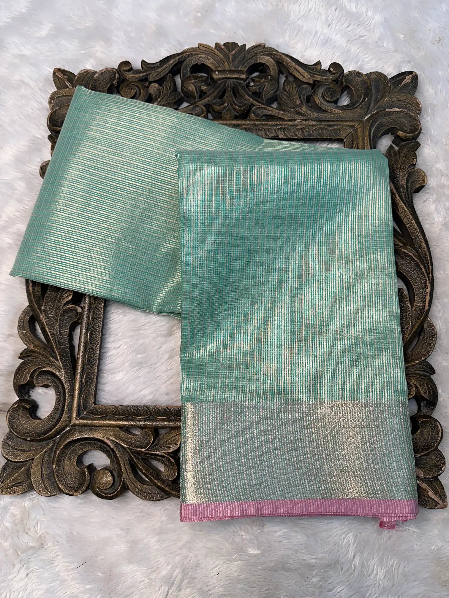 Contemporary Weave Kora Tissue Silk Banarasi Saree
