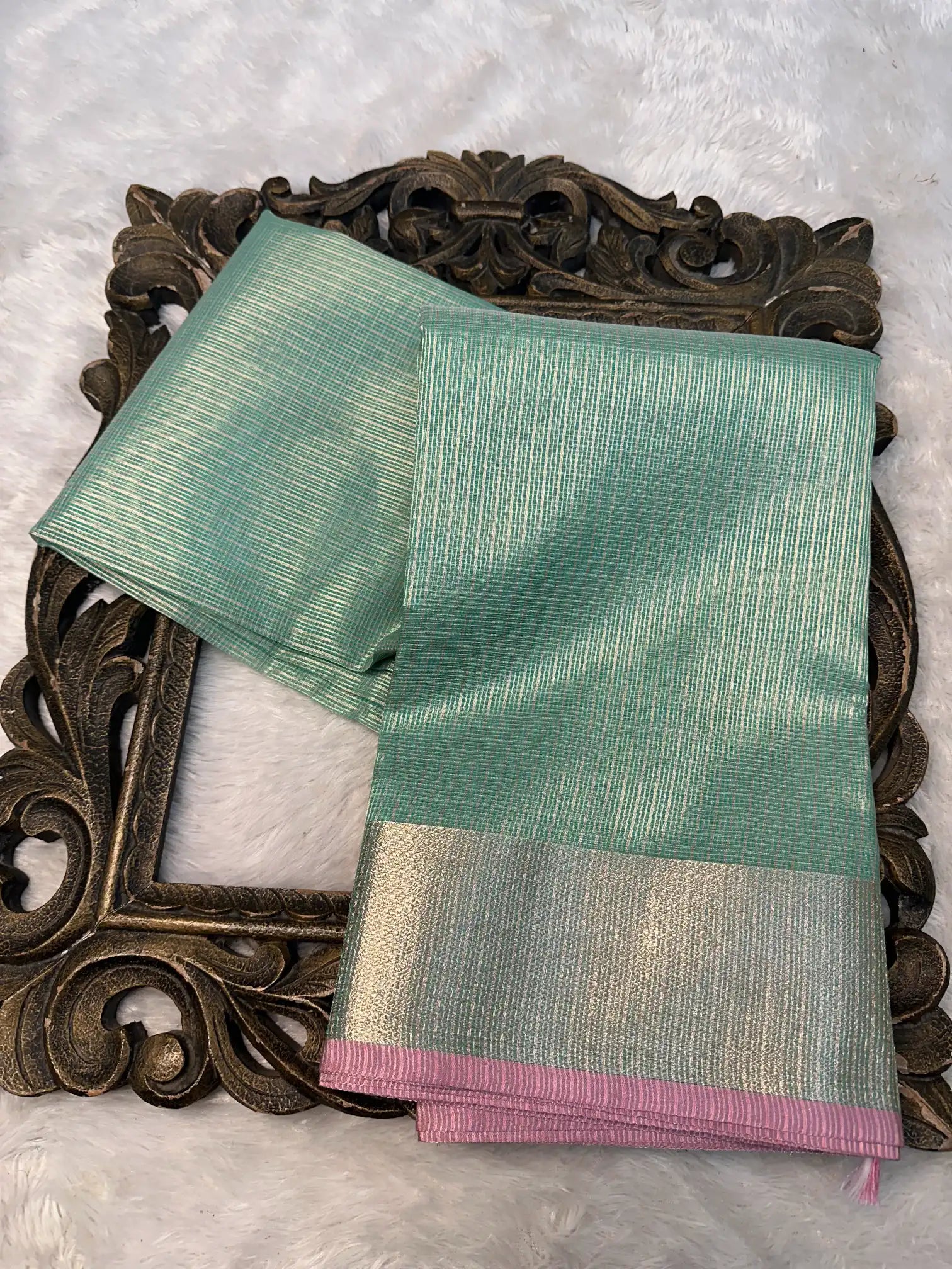 Contemporary Weave Kora Tissue Silk Banarasi Saree