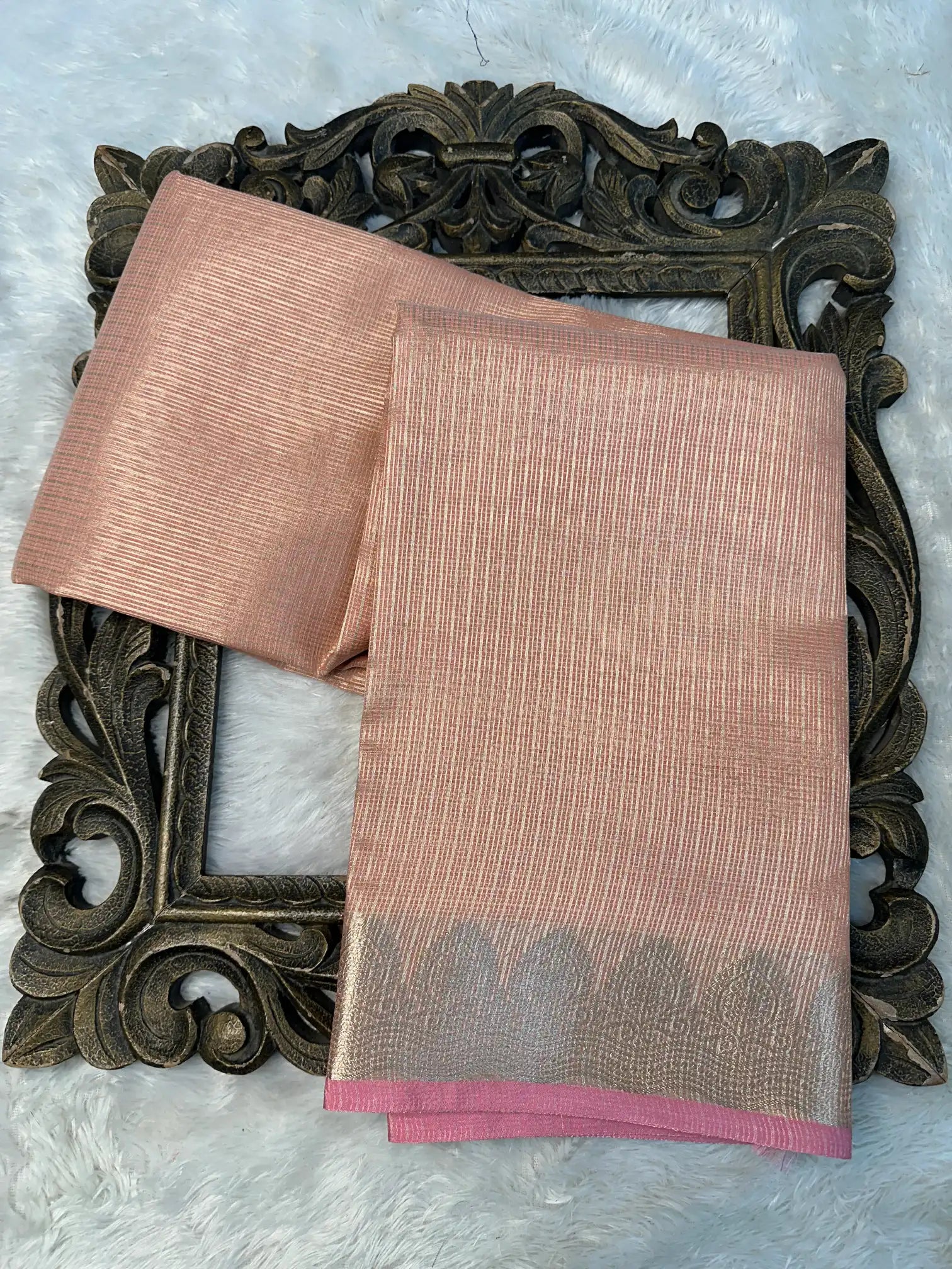 Contemporary Weave Kora Tissue Silk Banarasi Saree