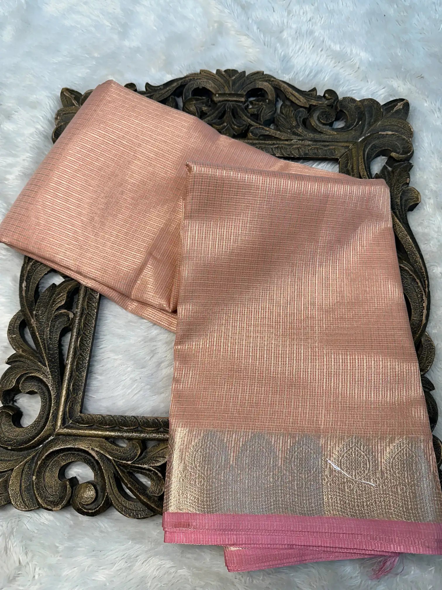 Contemporary Weave Kora Tissue Silk Banarasi Saree