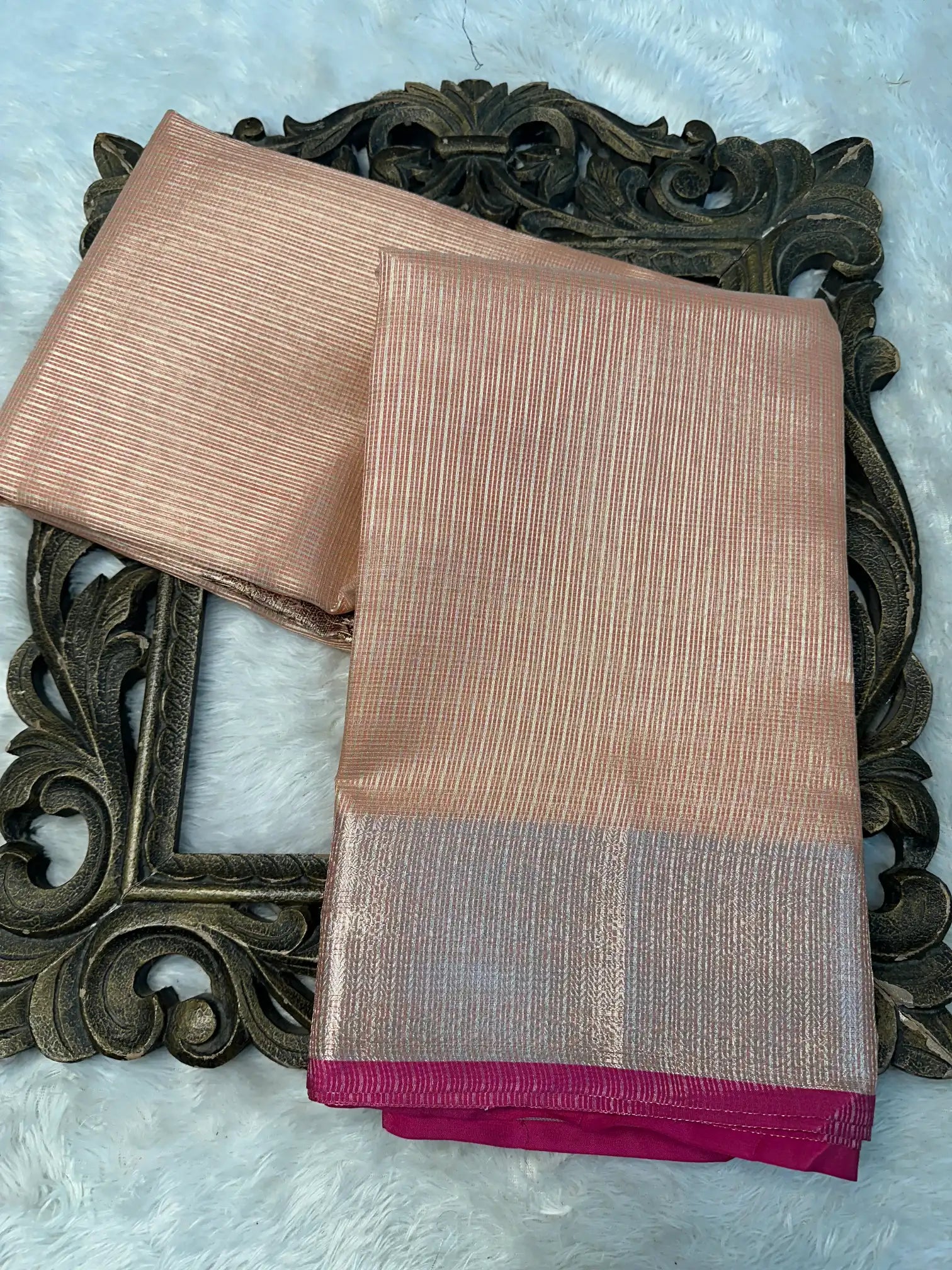Contemporary Weave Kora Tissue Silk Banarasi Saree