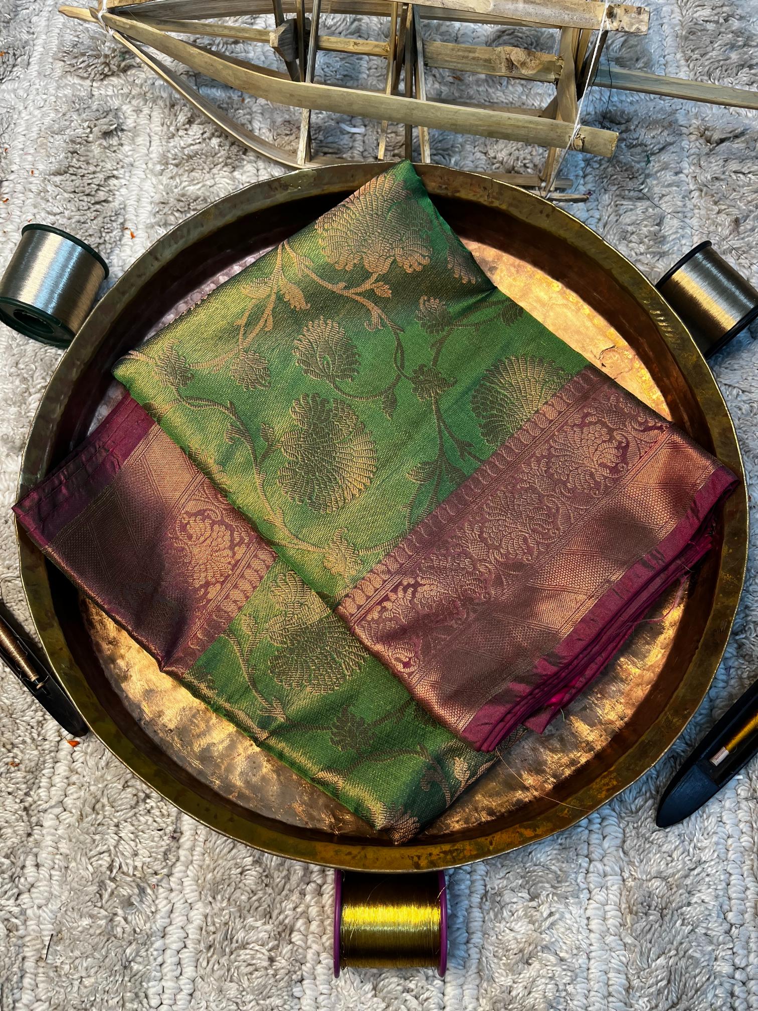 Eccentric zari weave Softsilk Heritage Banarasi saree