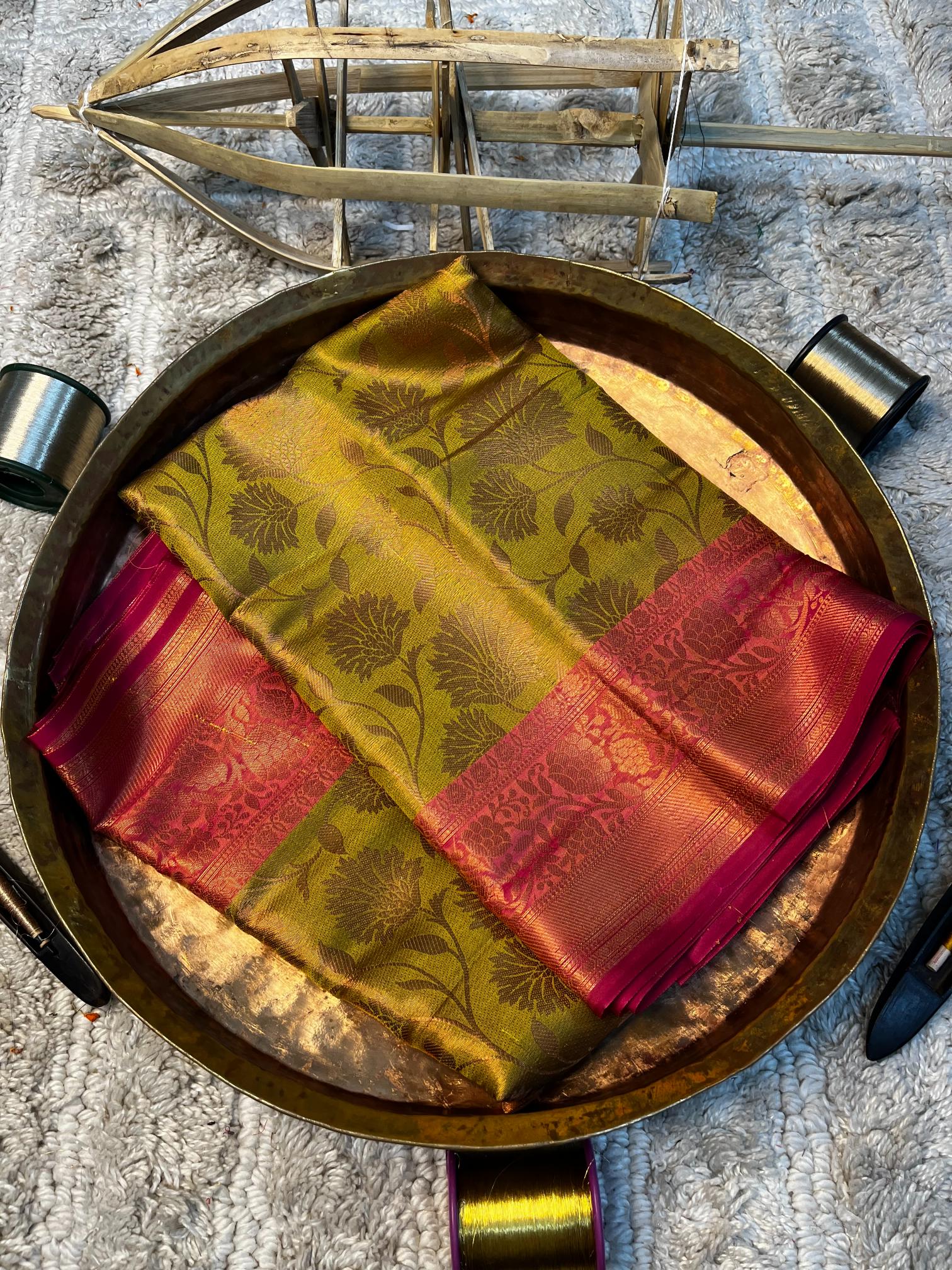 Eccentric zari weave Softsilk Banarasi saree
